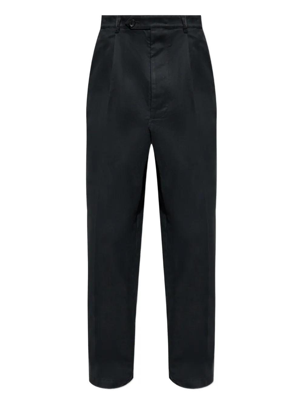 Pantalon de costume noir coupe slim pour hommes : mélange de