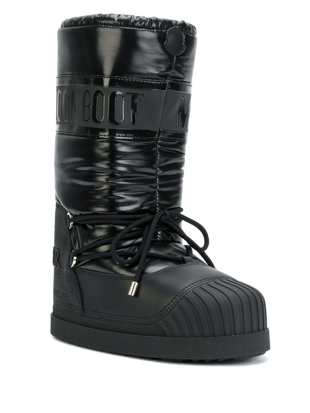 Moncler Venus Moon Boots in Black - Lyst