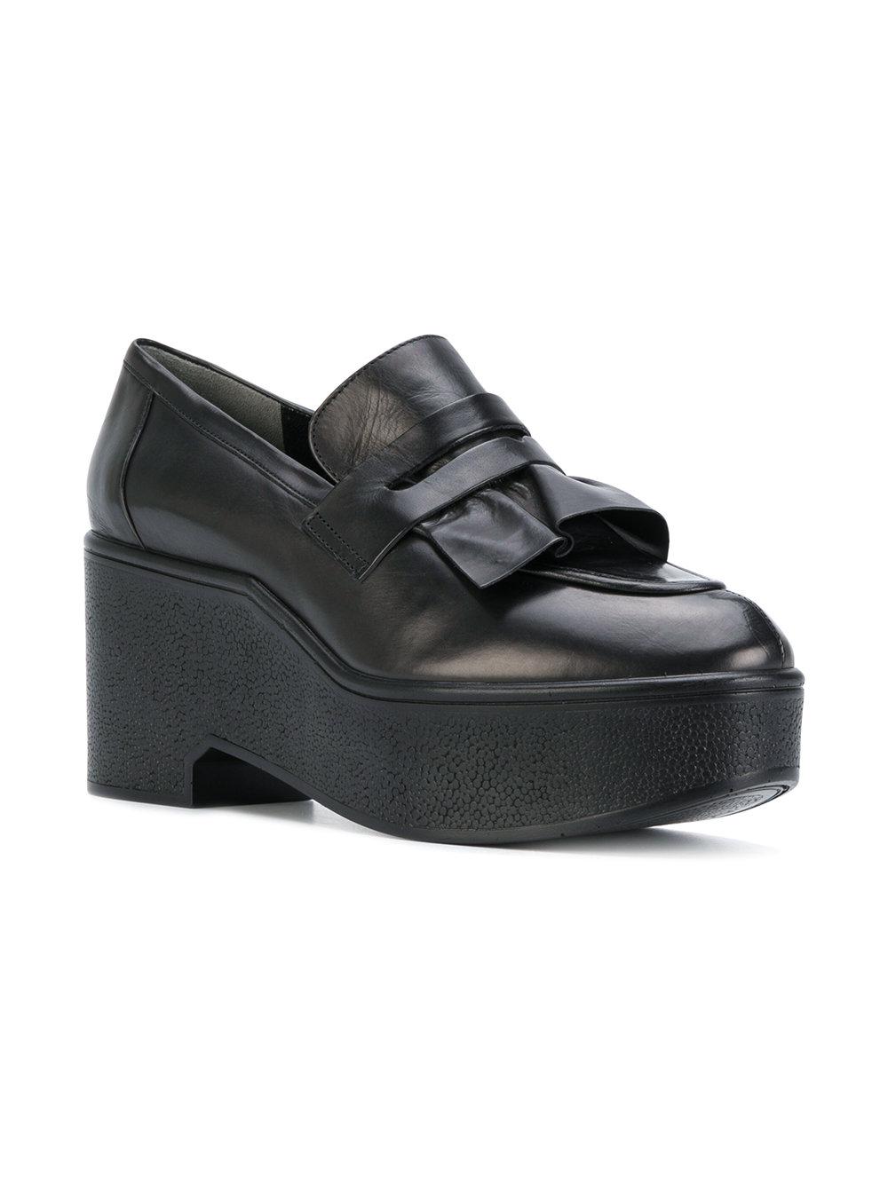 Robert Clergerie Leather Xock Platform Loafers in Black - Lyst
