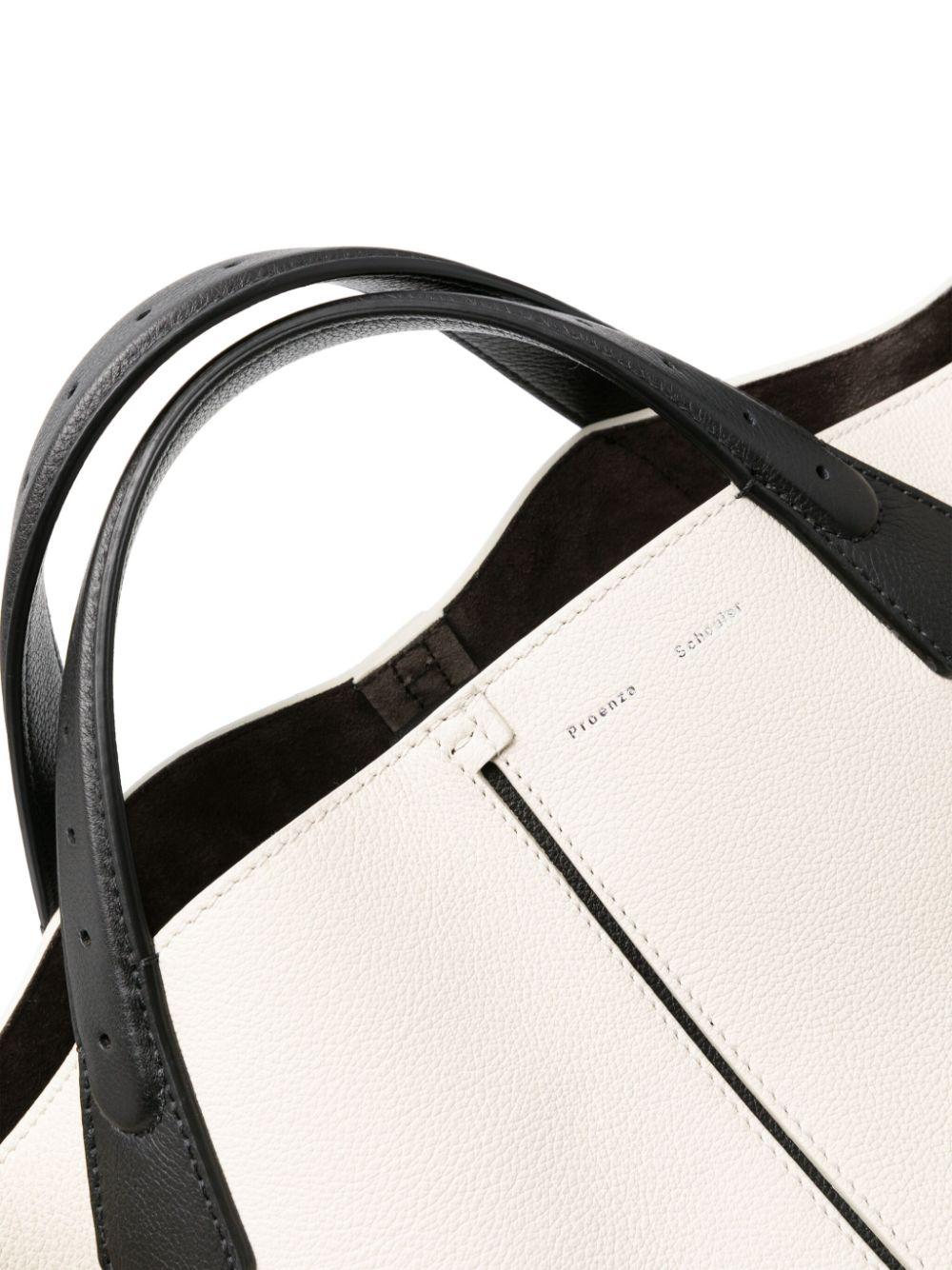 Proenza Schouler レディース ホワイト Chelsea レザー ハンドバッグ L 