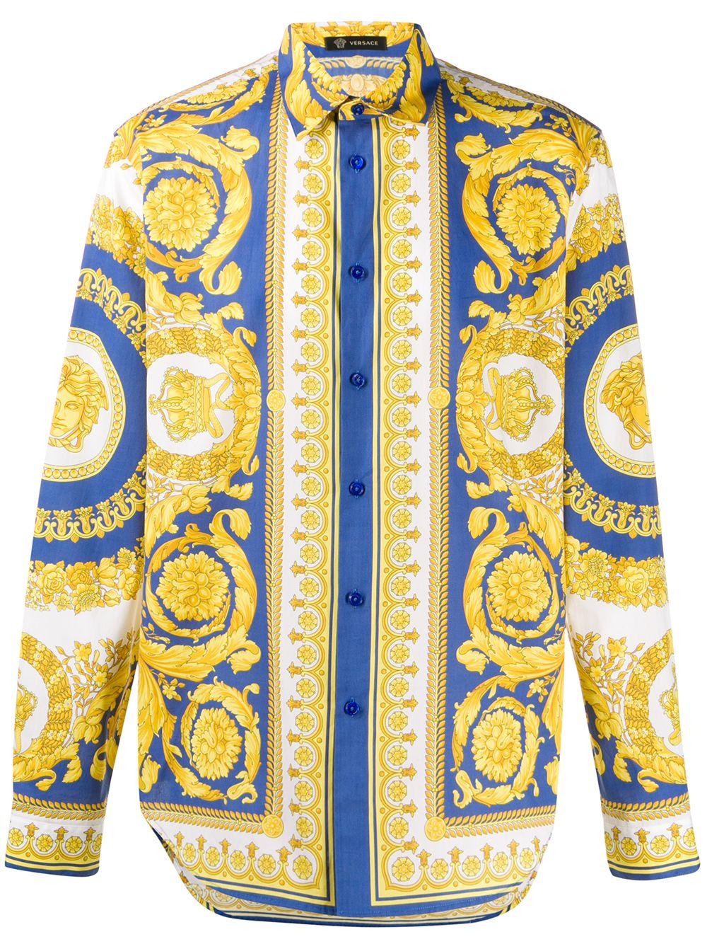 Versace Hemd mit barockem Print in Gelb für Herren | Lyst DE
