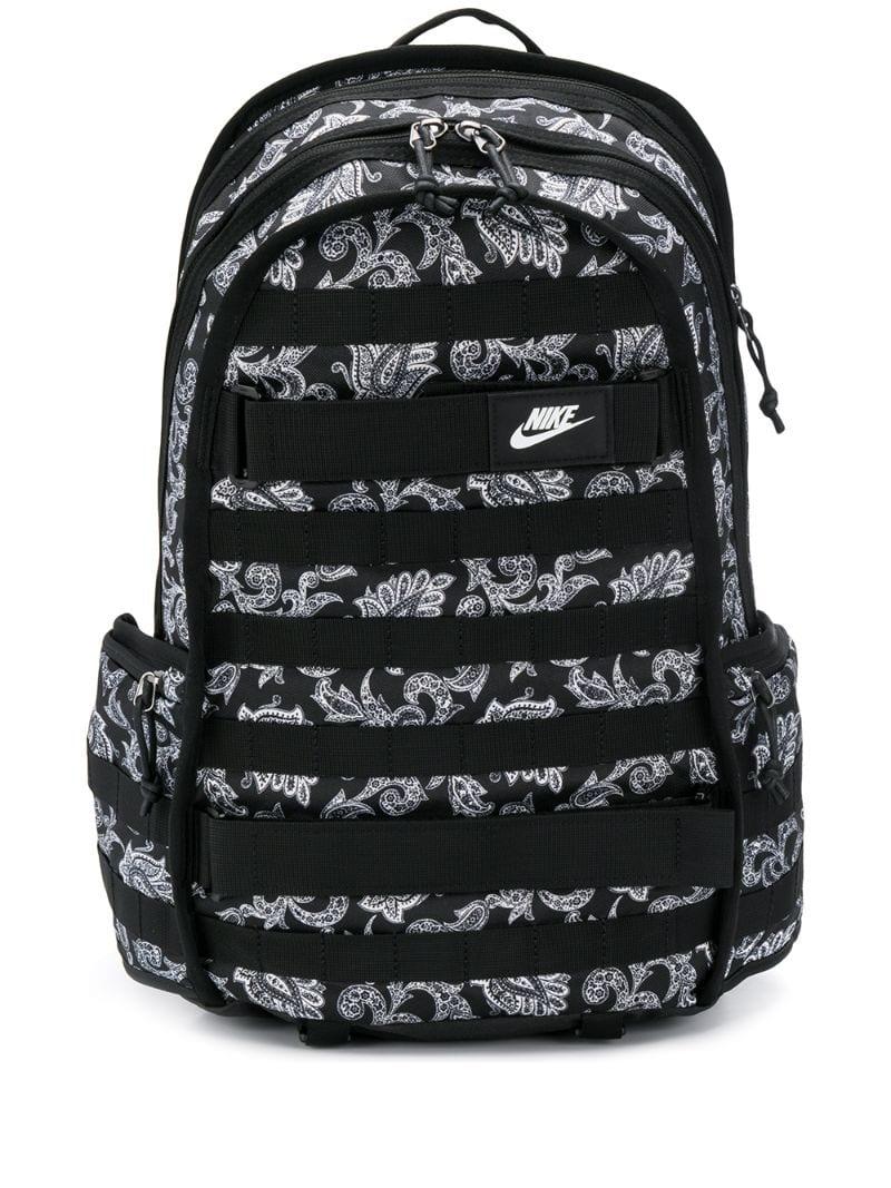Nike Paisley Print Backpack in Black | Lyst