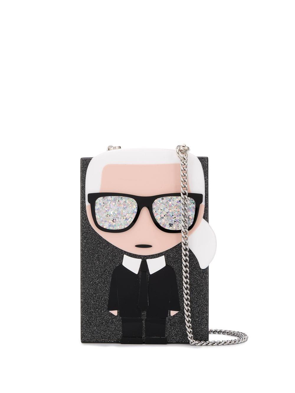 Karl Lagerfeld K/ikonik Karl Minaudiere Crossbody Bag in Black Lyst