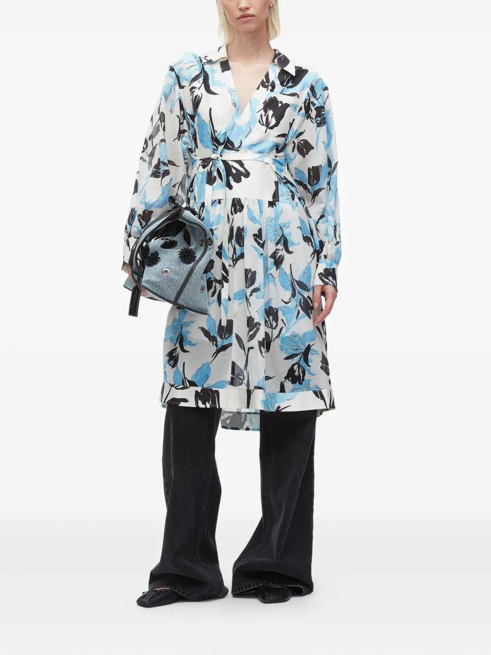 3.1 Phillip Lim ワンピース 白x青 2020324A0056 3.1 Phillip Lim Dresses for Women | Online Sale up to 39