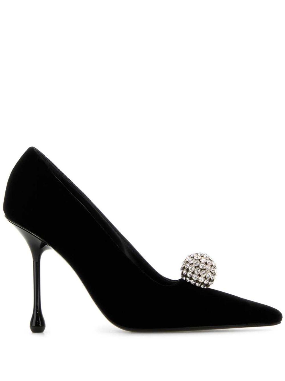Jimmy Choo レディース ブラック Orb 95mm パンプス ヒール