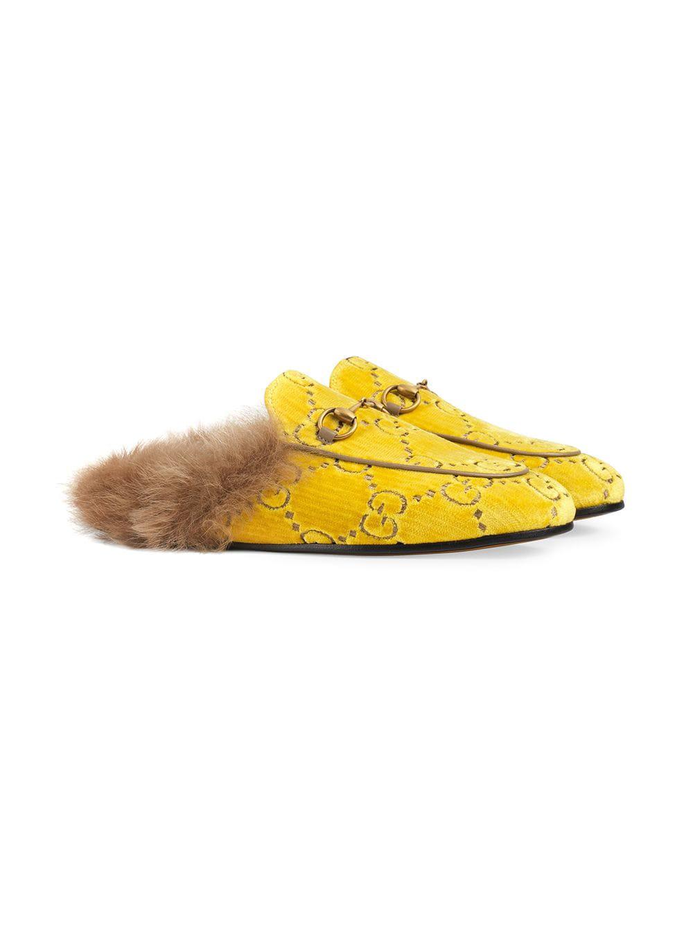princetown gg velvet slipper