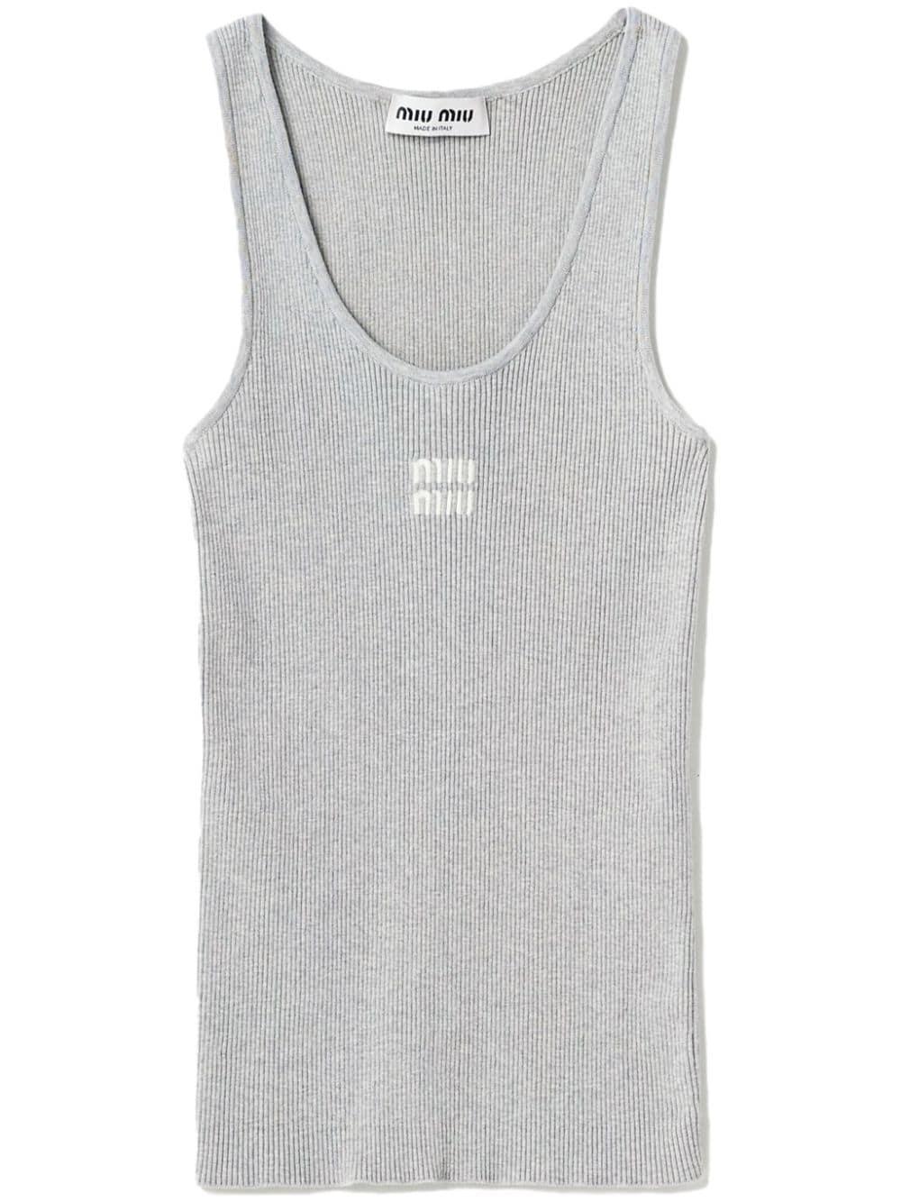 Miu Miu Sleeveless and tank tops for Women | Online Sale up to 42 