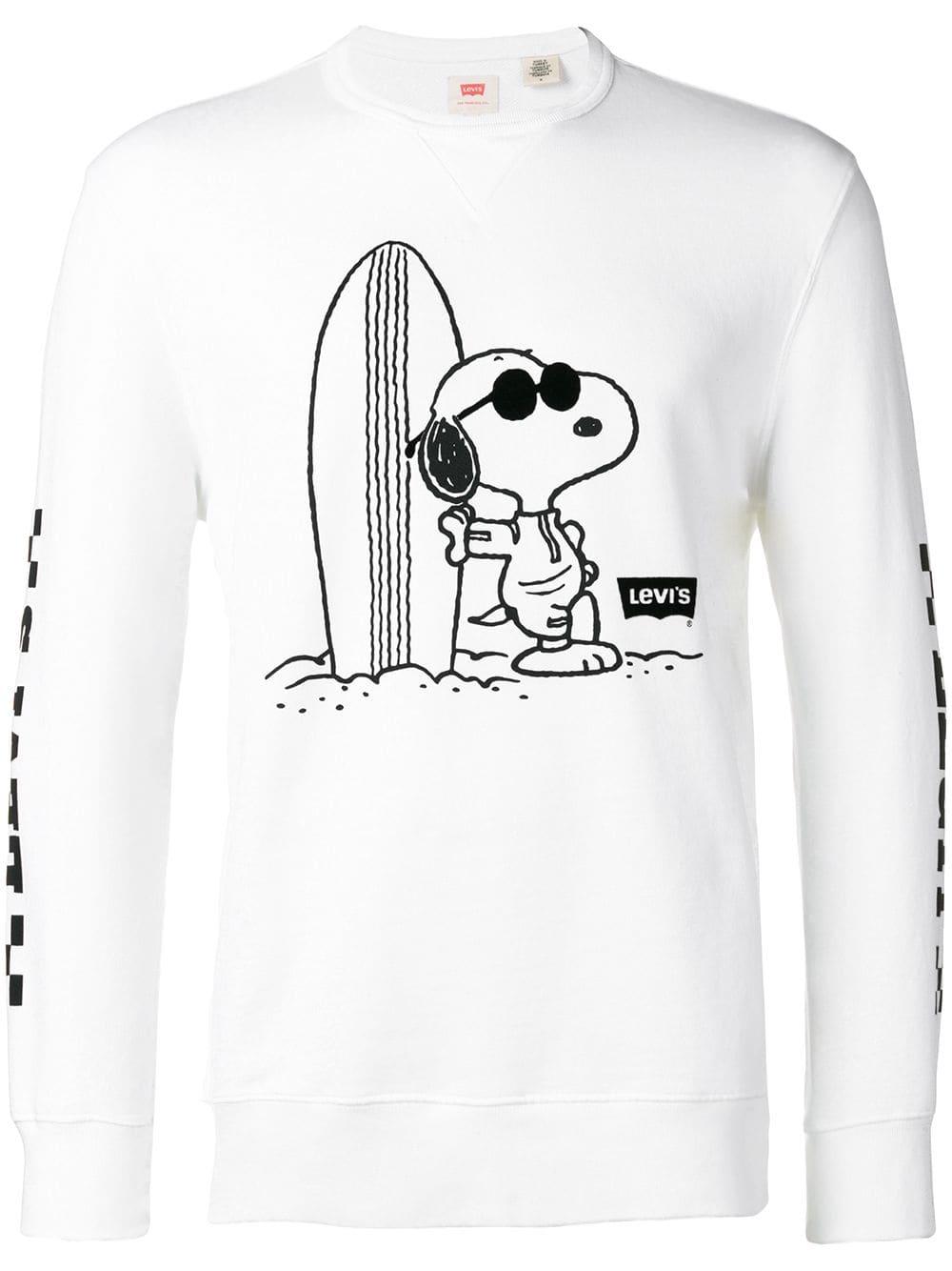 Levi's 'Surf Snoopy' Pullover in Weiß für Herren | Lyst DE