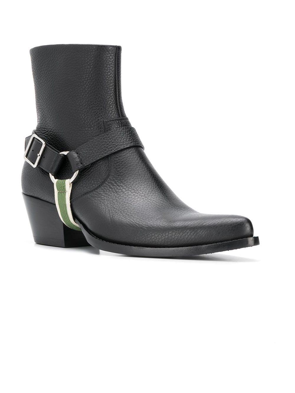 calvin klein cuban heel boots