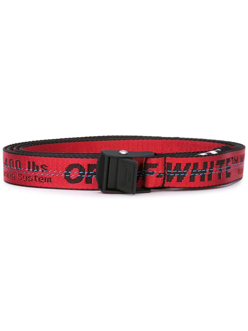 Off-White c/o Virgil Abloh Synthetic Industrial Belt in Red for Men - Lyst