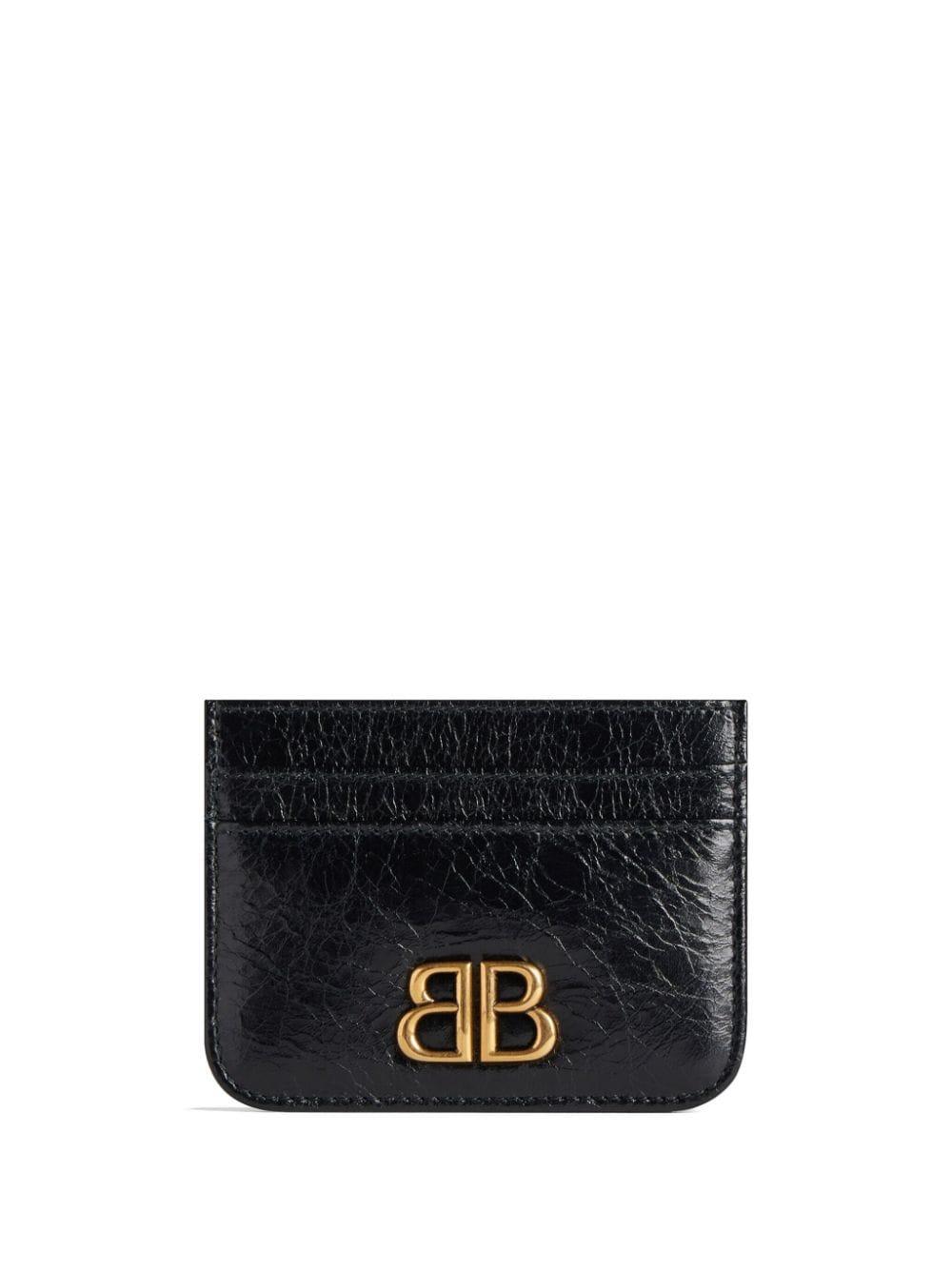 Balenciaga black hotsell card holder