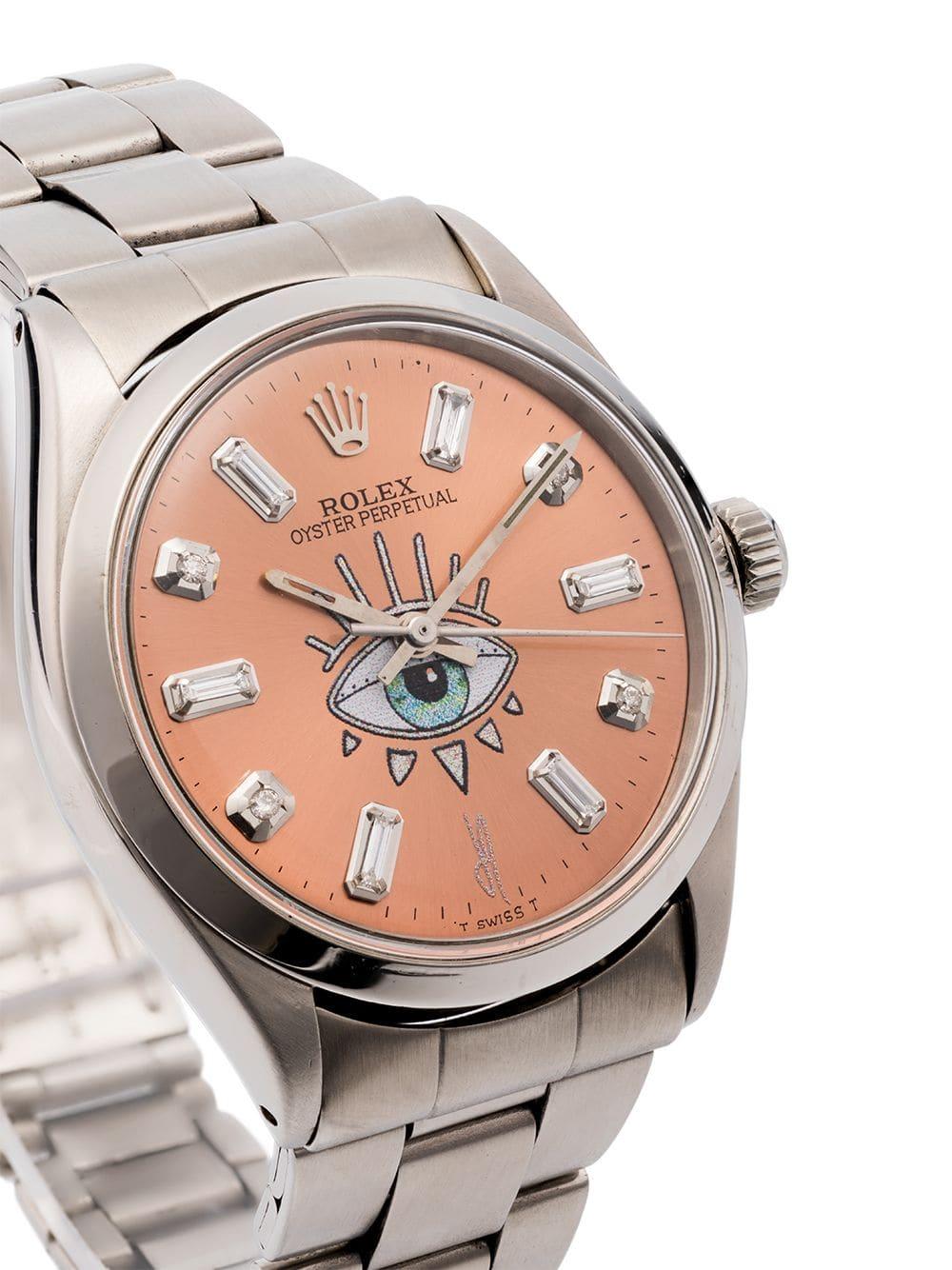 Jacquie Aiche Pink Rolex Eye Stainless Steel Watch in Metallic | Lyst