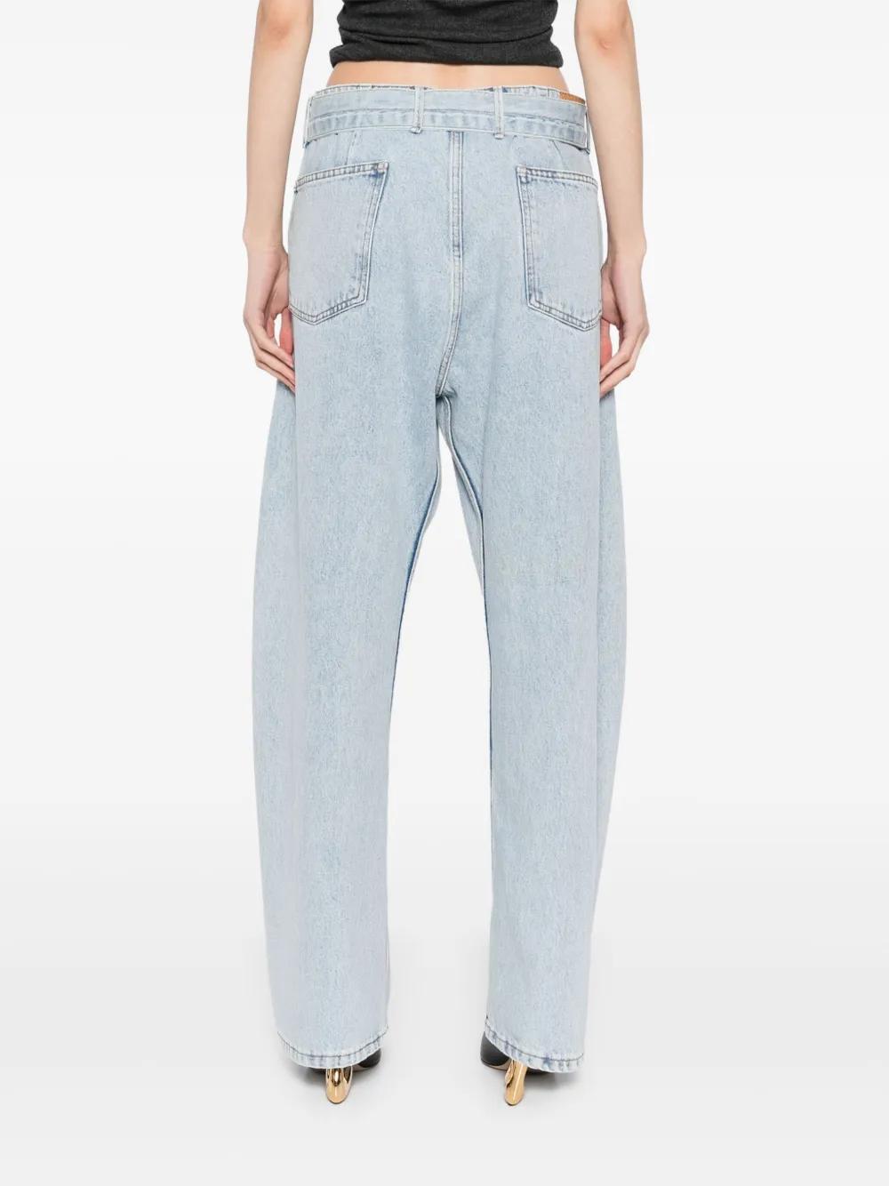 【Magda Butrym】ストレートジーンズ Straight leg denim pants in light blue
