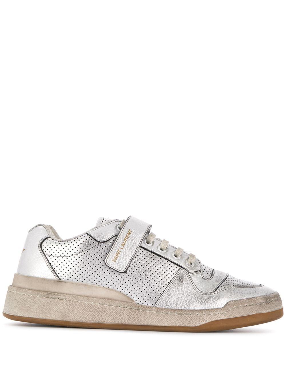ysl silver sneakers