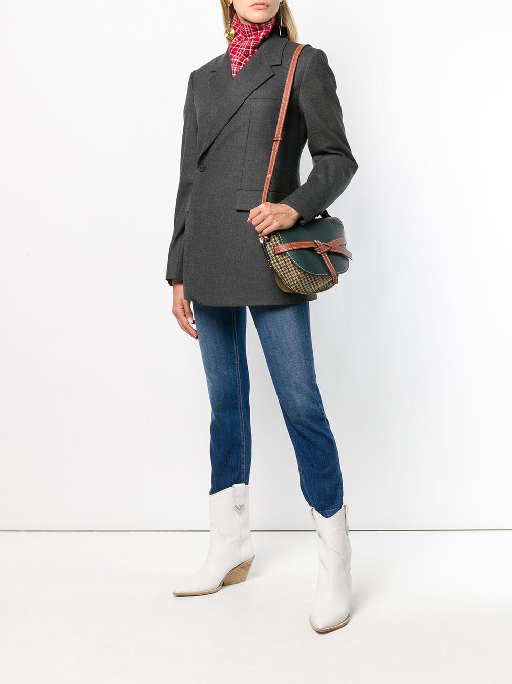 Loewe gate tweed small best sale bag