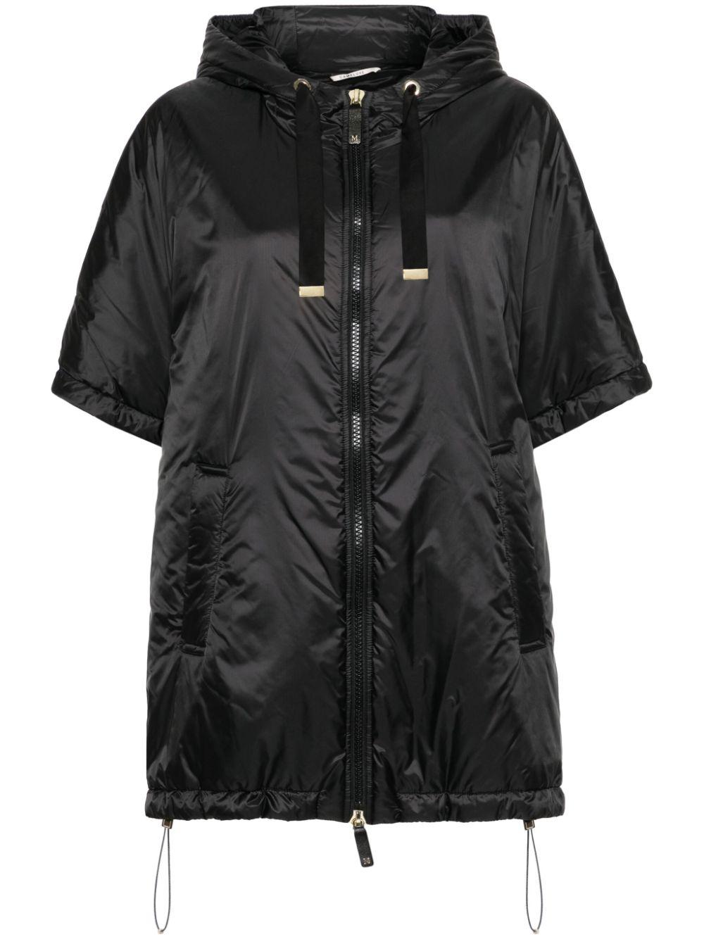 24SS new/Max Mara Greenhレインジャケット Rain Jacket Black Greenh coated canvas rain jacket in black - Max Mara | Mytheresa