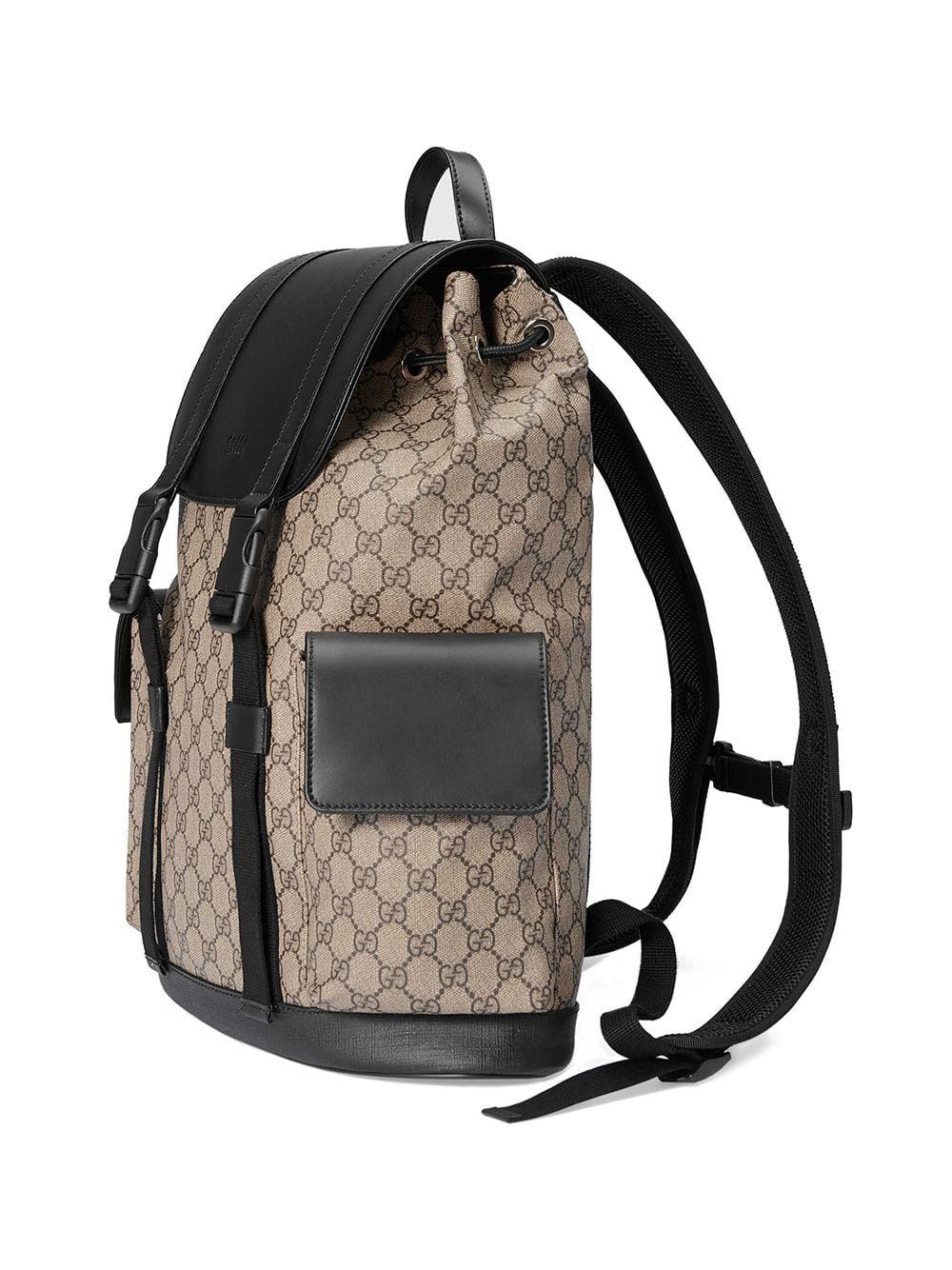 Brown Gucci GG Supreme Backpack