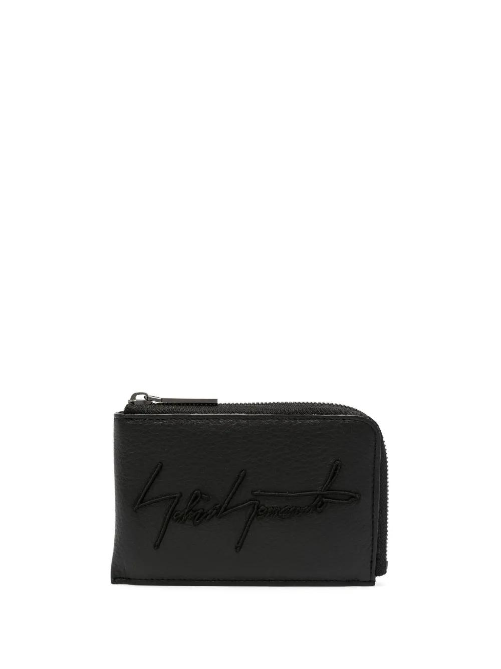 小物 discord yohji yamamoto clasp wallet Yohji Yamamoto Black discord Clasp Wallet Yohji Yamamoto