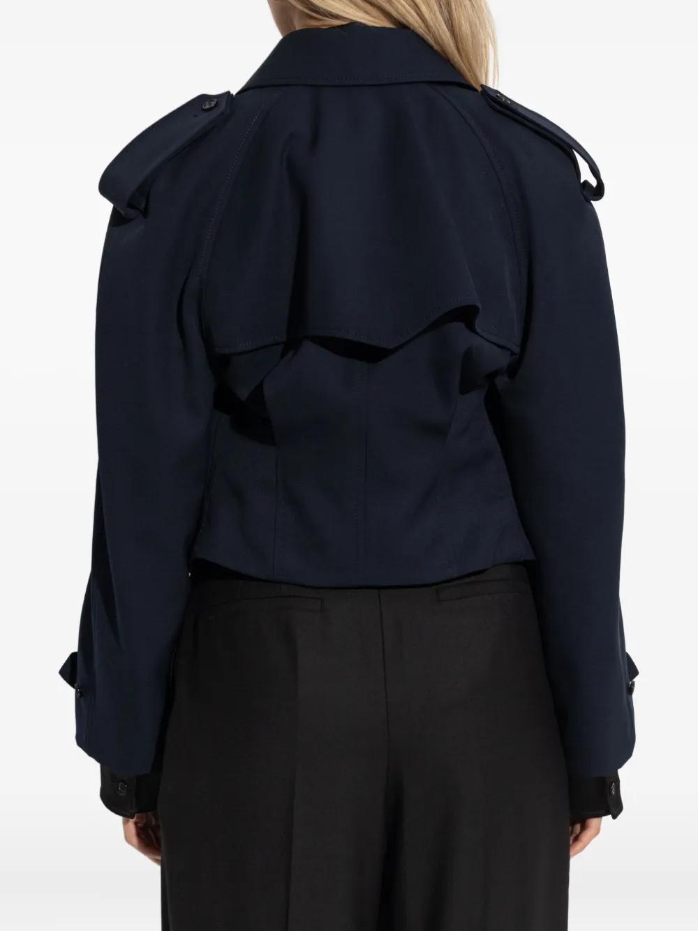 【関税&送料込】Alexander Mcqueen Midnight Blue Wool Trench Alexander McQueen: Alexander McQueen: Pre-Autumn / Winter