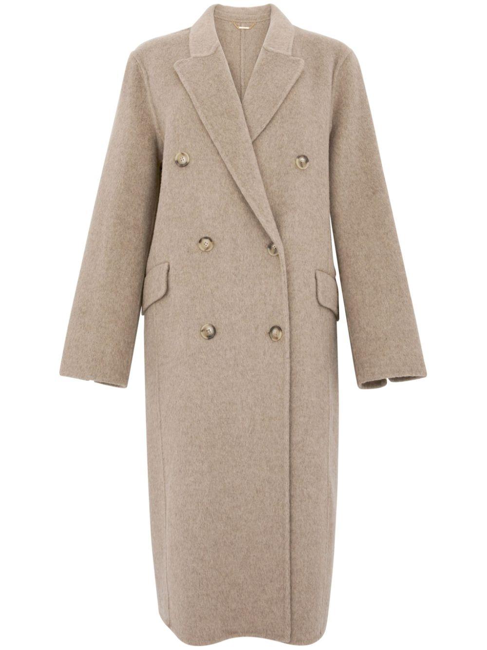 Seventy レディース ナチュラル ダブルコート コート 