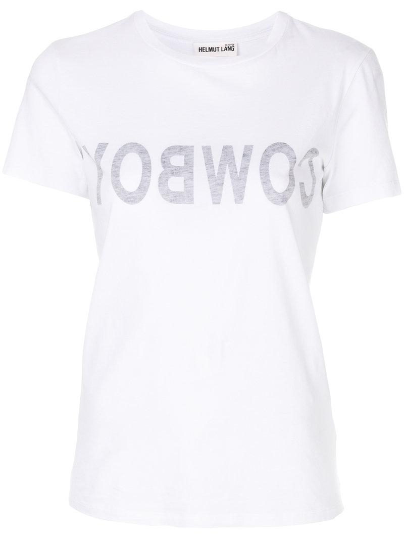 Helmut Lang Cotton Cowboy Reverse Print 