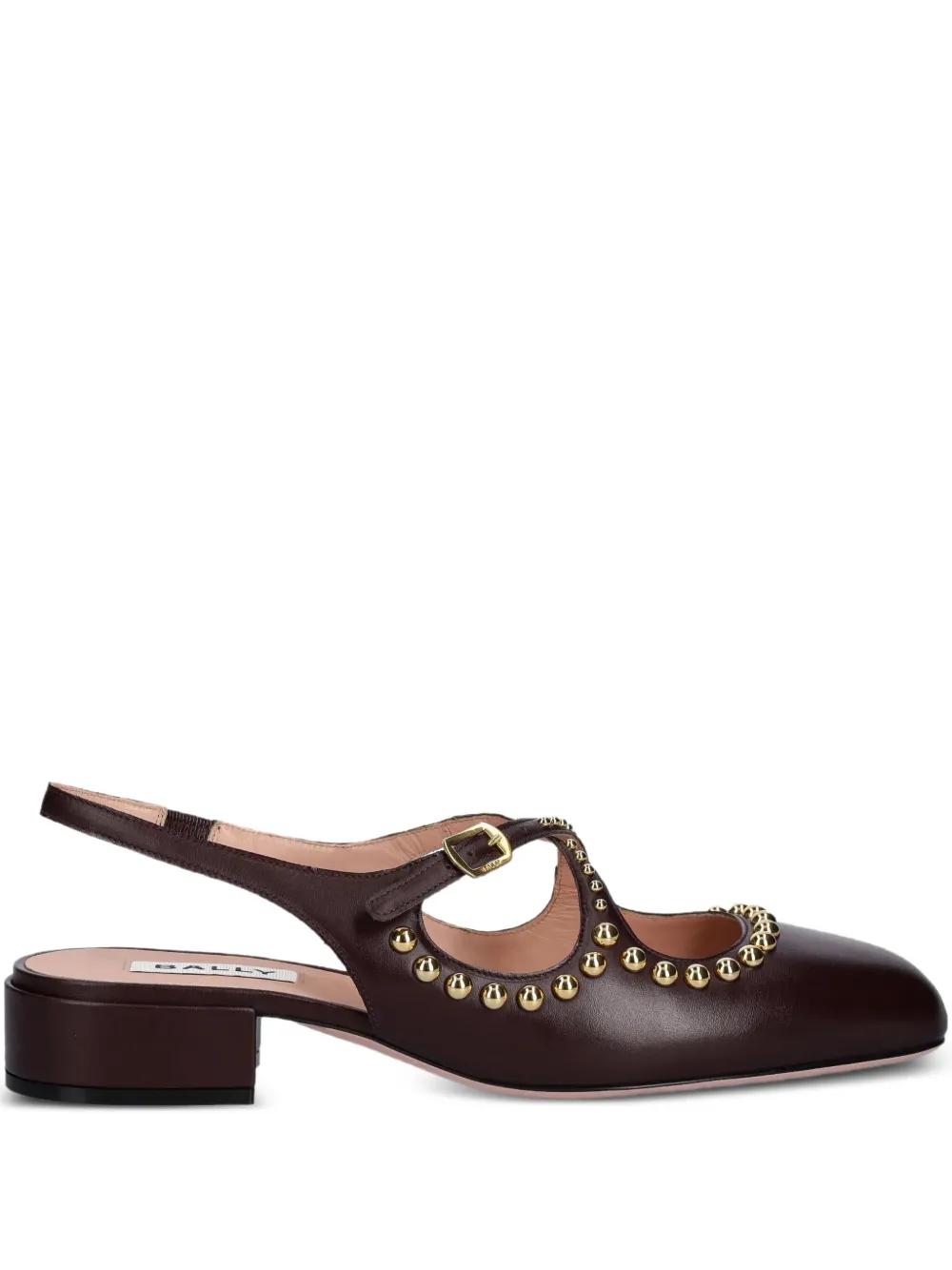 パンプス Bally Blariska Slingbacks In Smooth Leather Shop Bally - Blariska 30MM Leather Slingback Pumps | Saks