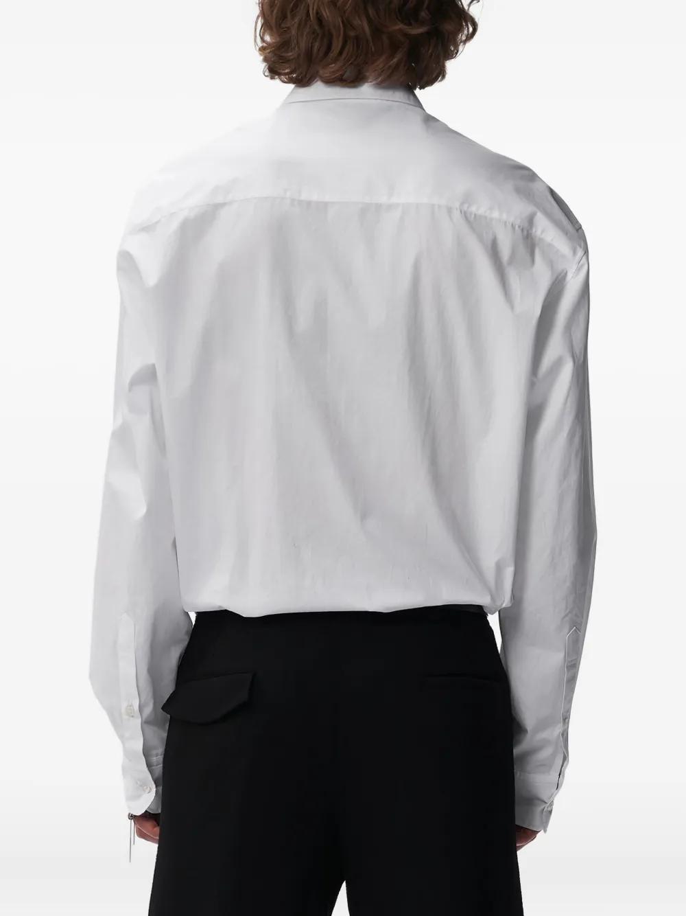 ANN DEMEULEMEESTER ホワイト 長袖シャツ ドレスシャツ S メンズ Ann Demeulemeester カジュアルシャツ & ワイシャツ