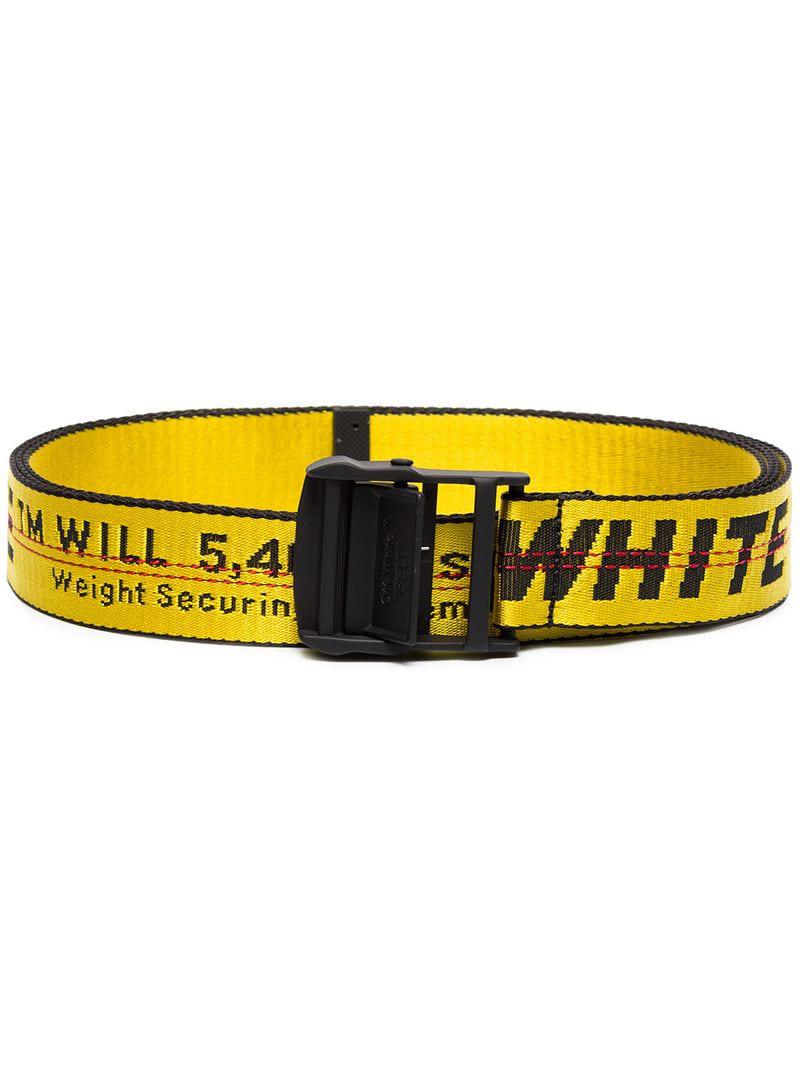 VIRGIL ABLOH OFF WHITE Industrial Belt YELLOW & BLACK BRAND NEW WITH TAGS  80