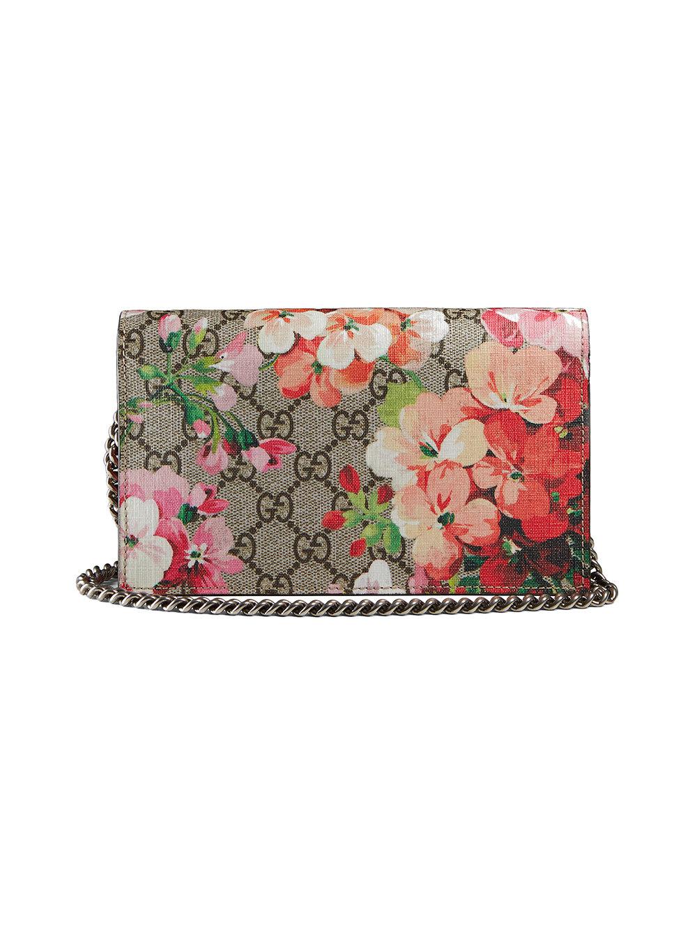 gucci blooms supreme chain wallet