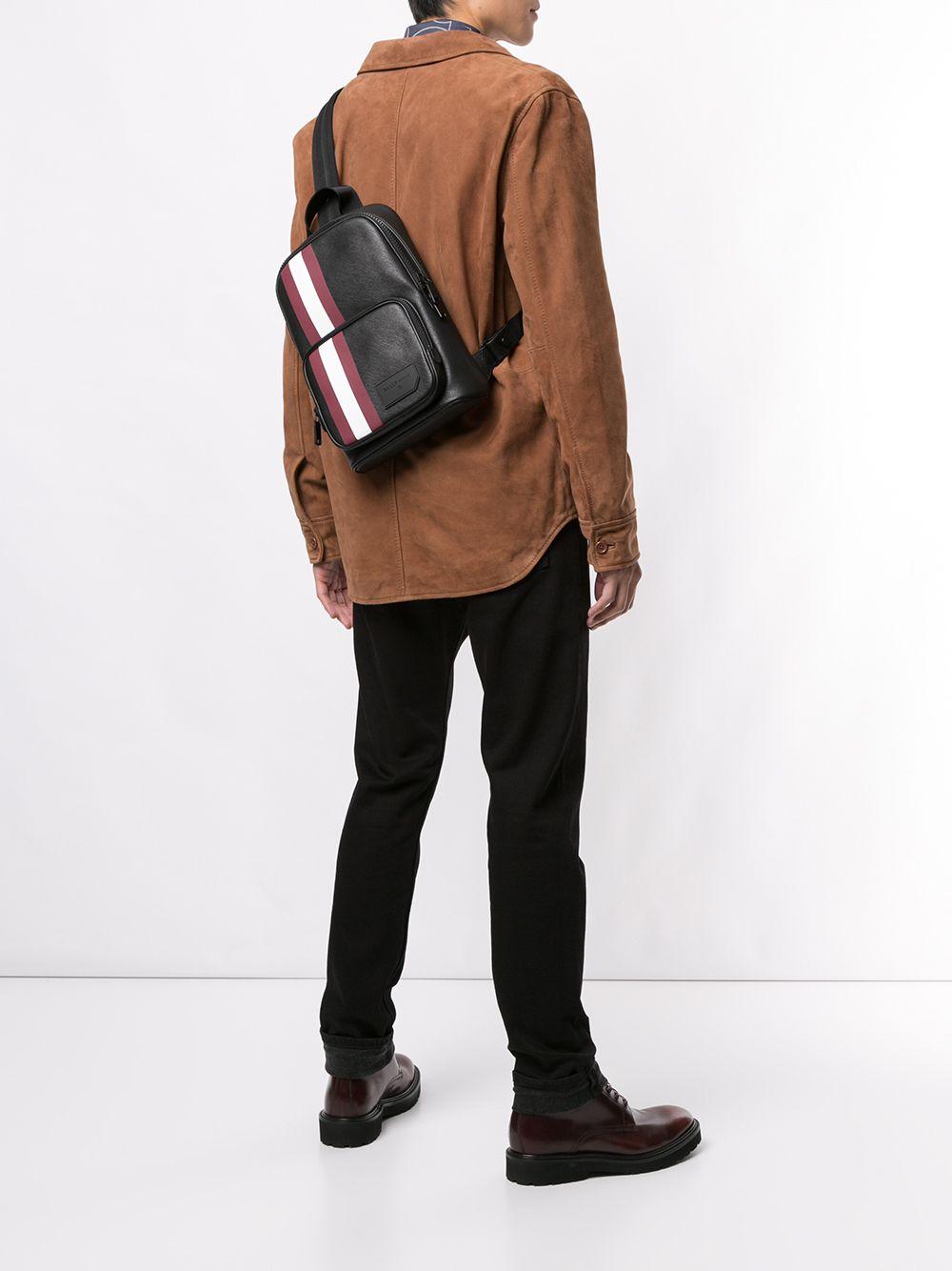 Bally Leather Colimar Sling Bag in Black for Men - Lyst