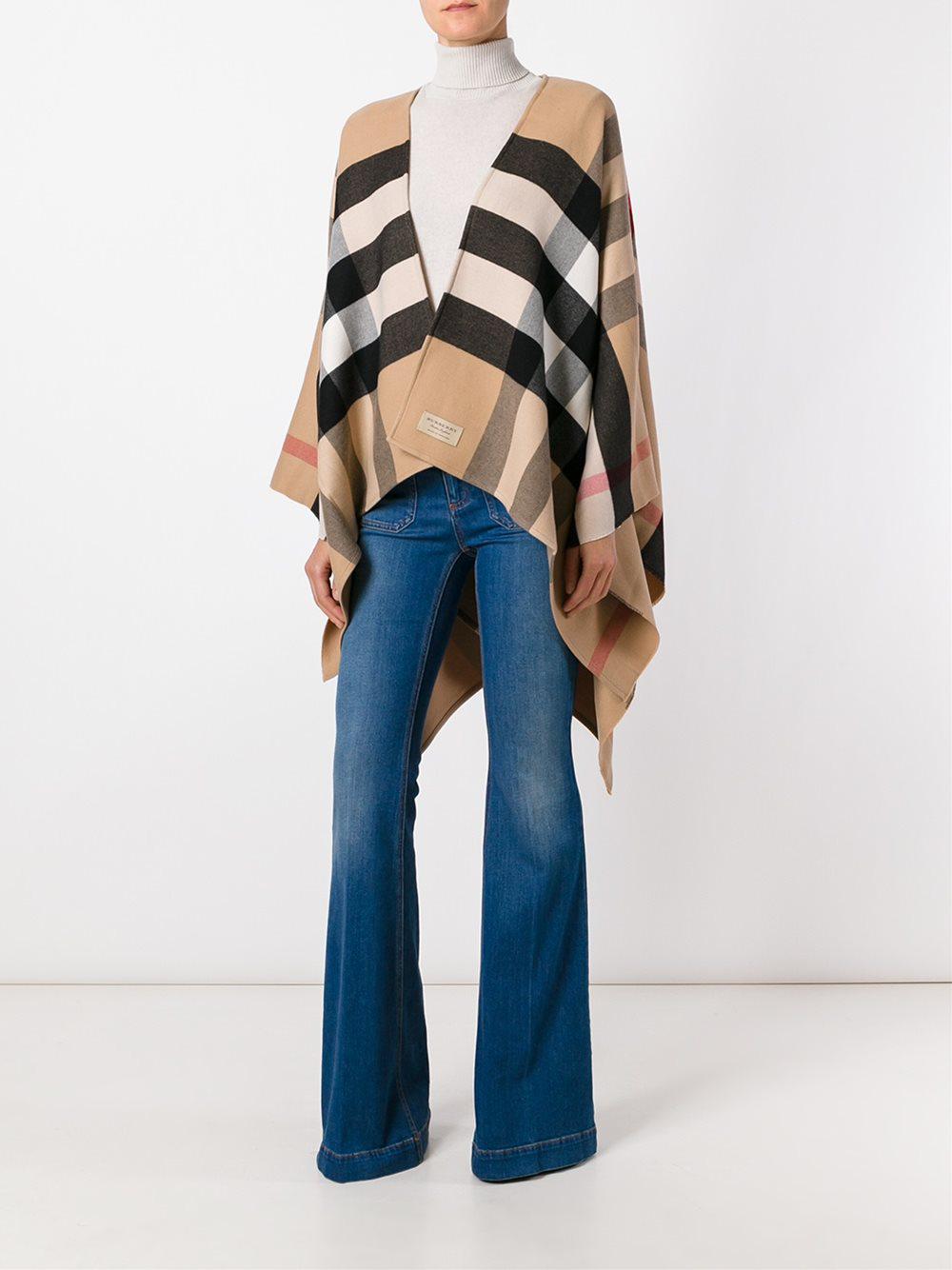 burberry plaid cape