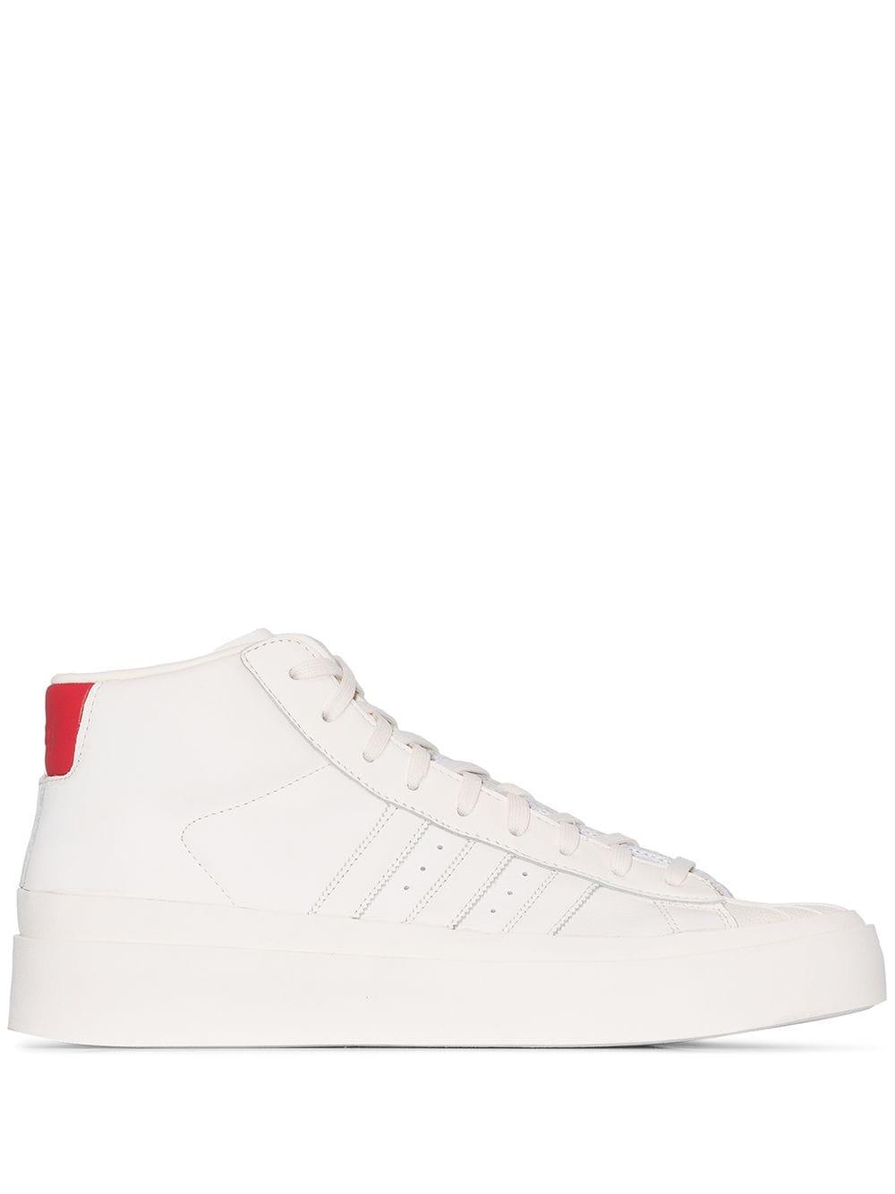 adidas Leather X 424 Pro Model High Top Sneakers in White for Men | Lyst