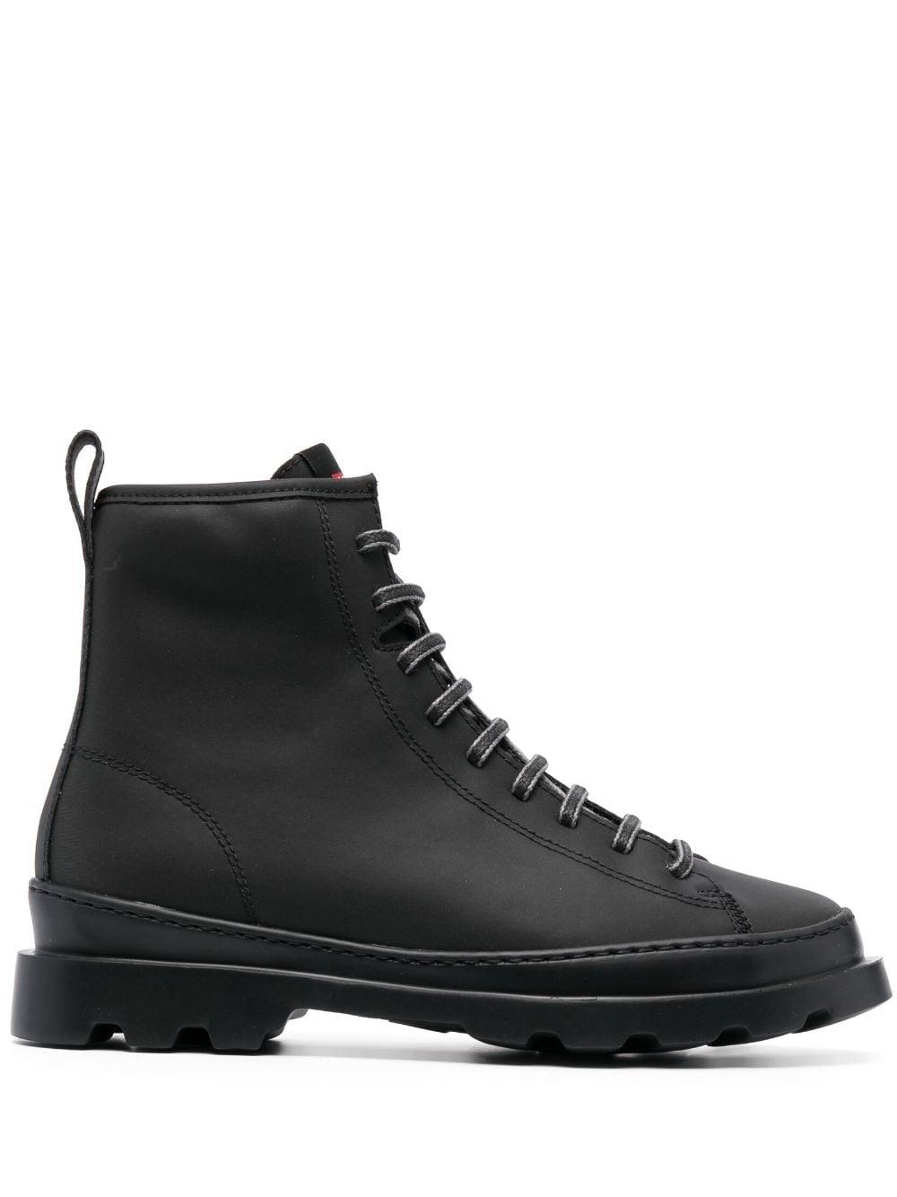 Camper Brutus Lace-up Leather Boots in Black | Lyst