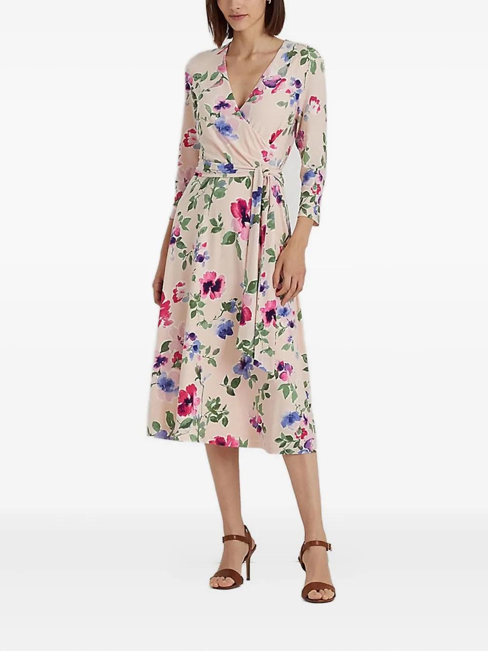 RALPH LAUREN FLORAL ワンピース 花柄 MIDI POLO RALPH LAUREN - ラルフローレン Ralph Lauren ワンピース