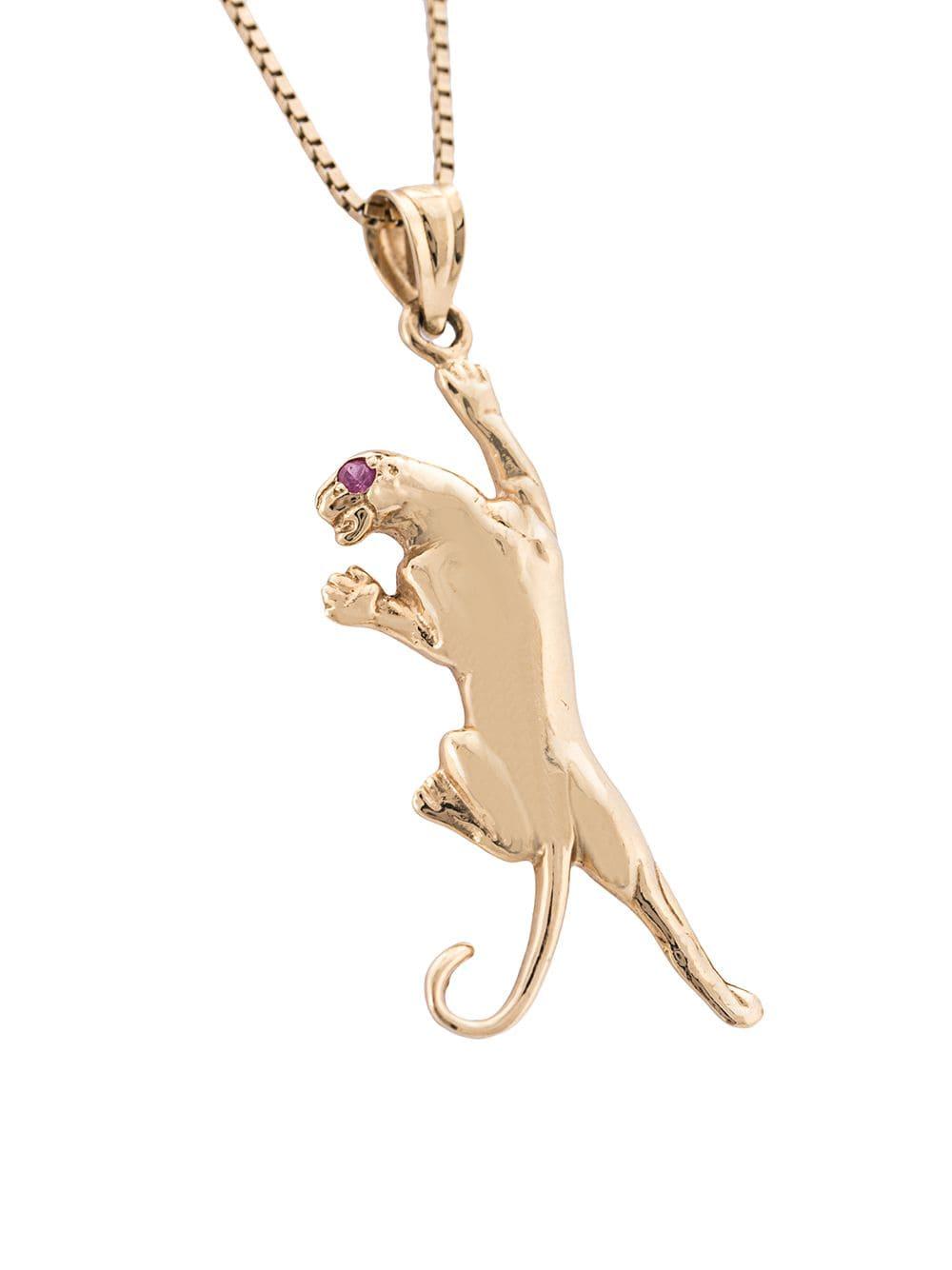 supreme 14k gold panther pendant chain sandiegokidsdentist.com
