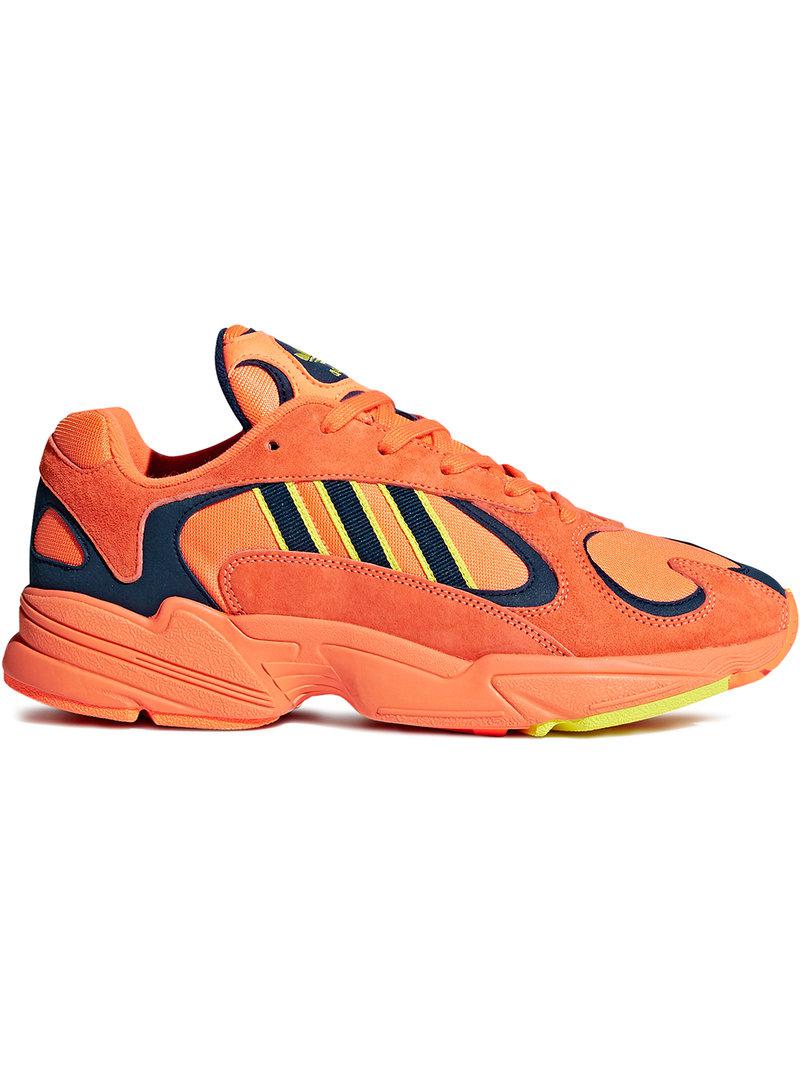 Skyscraper Loved one professional adidas Orange, Blue And Neon Yellow Yung 1 Suede Leather And Cotton  Sneakers for Men | Lyst