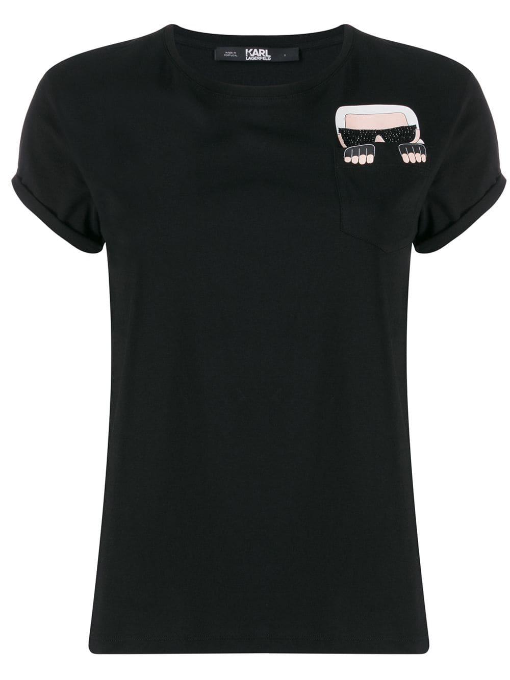 Karl Lagerfeld Cotton Ikonik Karl T-shirt in Black - Save 11% - Lyst