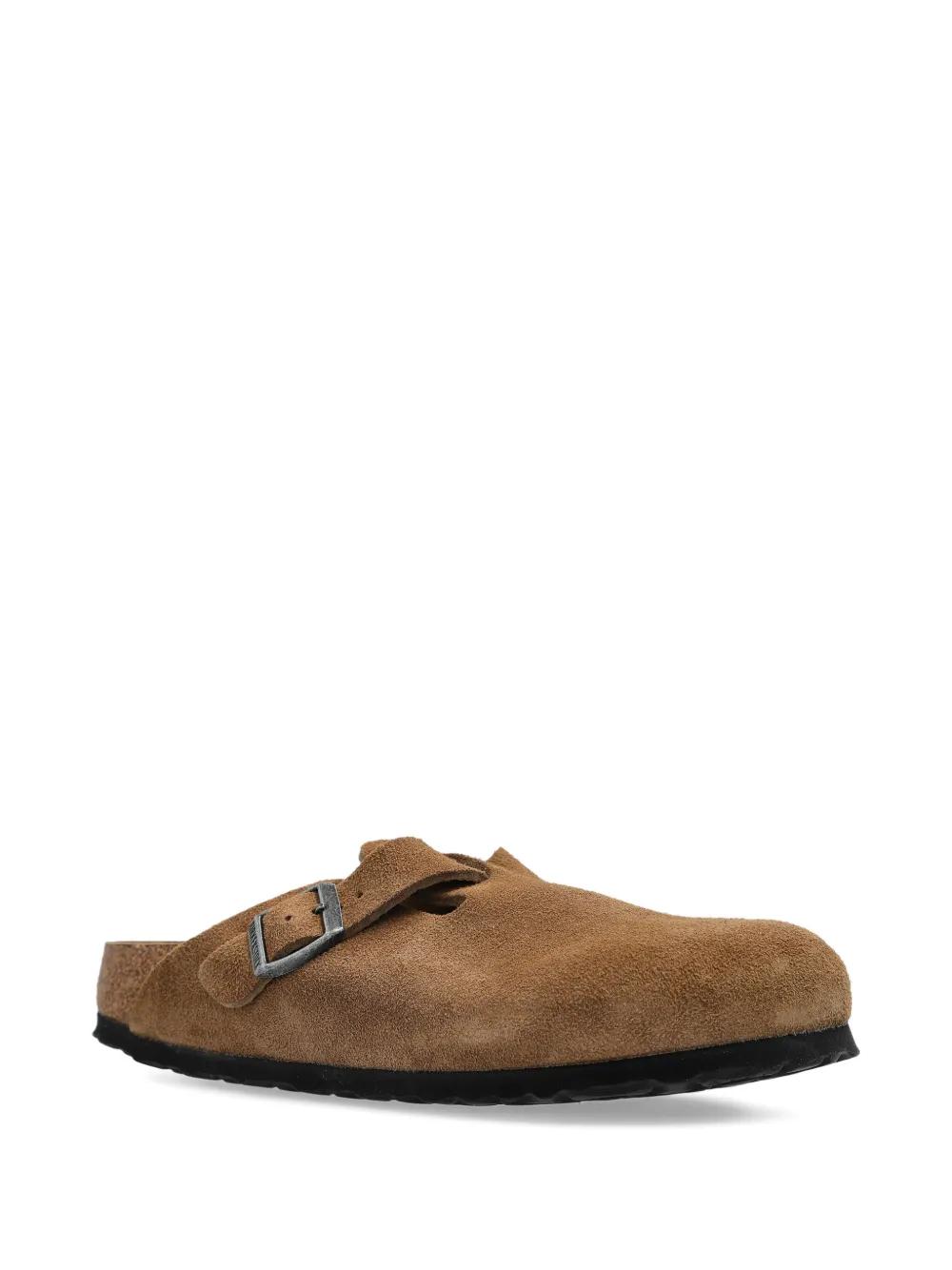 サンダル・ミュール BIRKENSTOCK BOSTON BS FLAT MULES IN NUBUCK (NARROW FIT) Birkenstock-Boston-BS-Narrow-