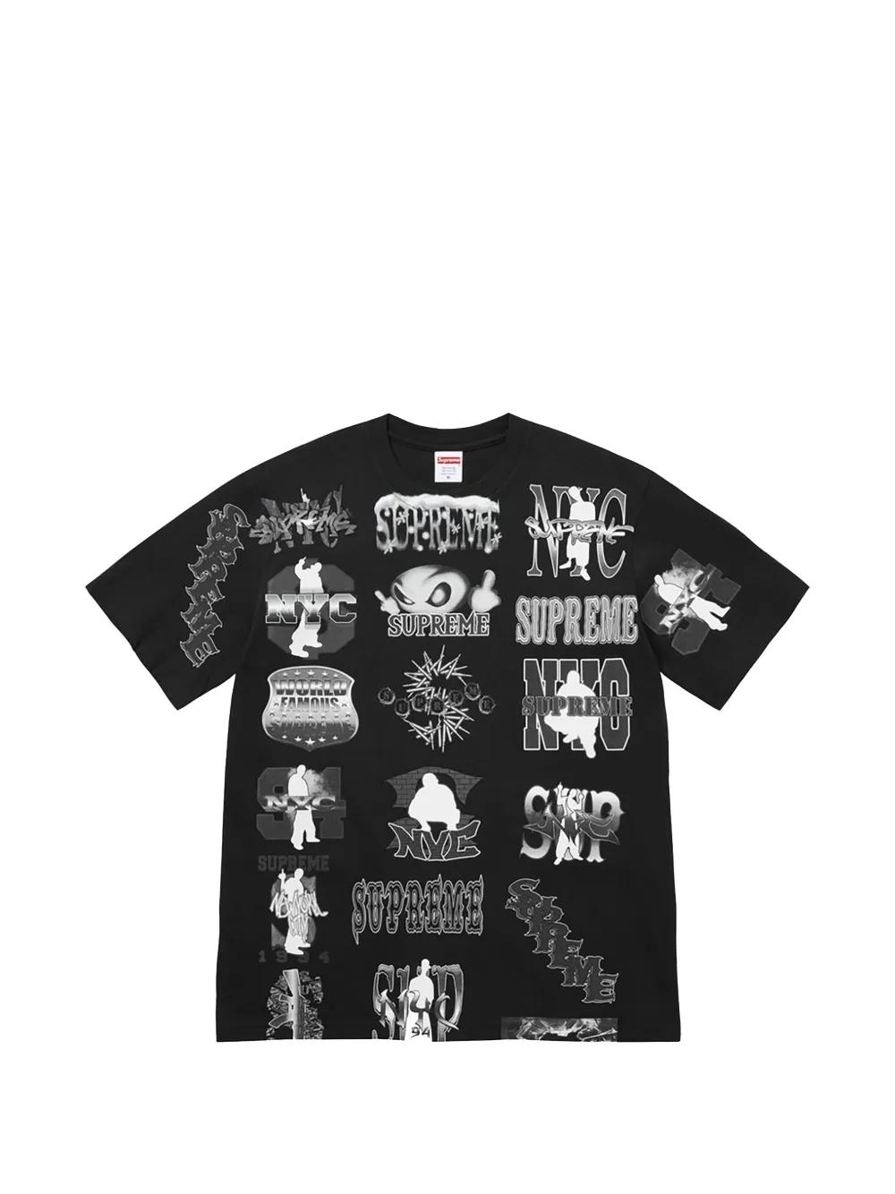 Supreme Flash Graphic-Print T-Shirt in Black for Men | Lyst