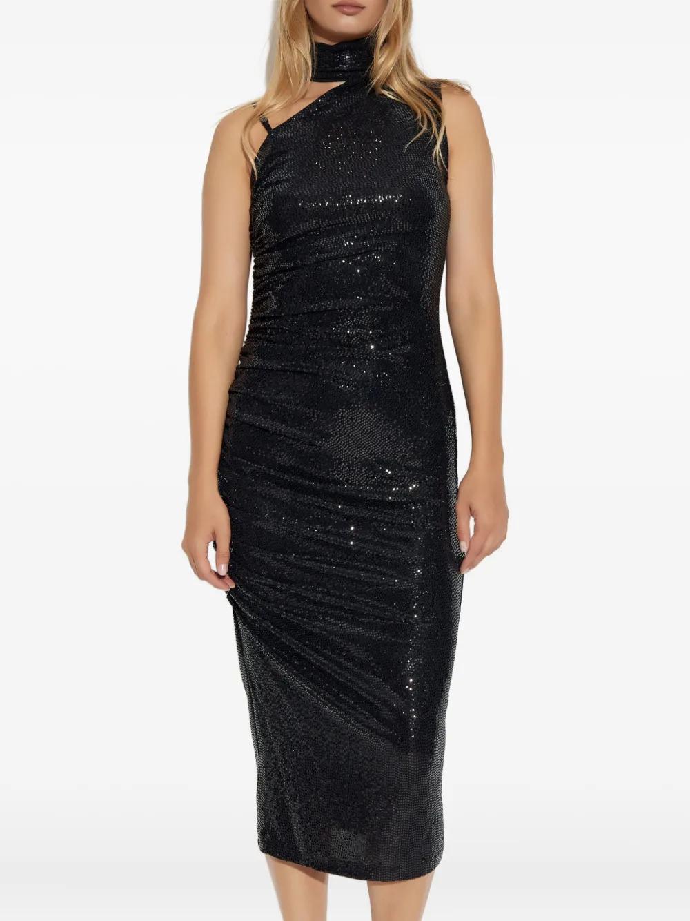 Designer Black Sequin One Shoulder Dresses for Women - Up to 84% off | Lyst 