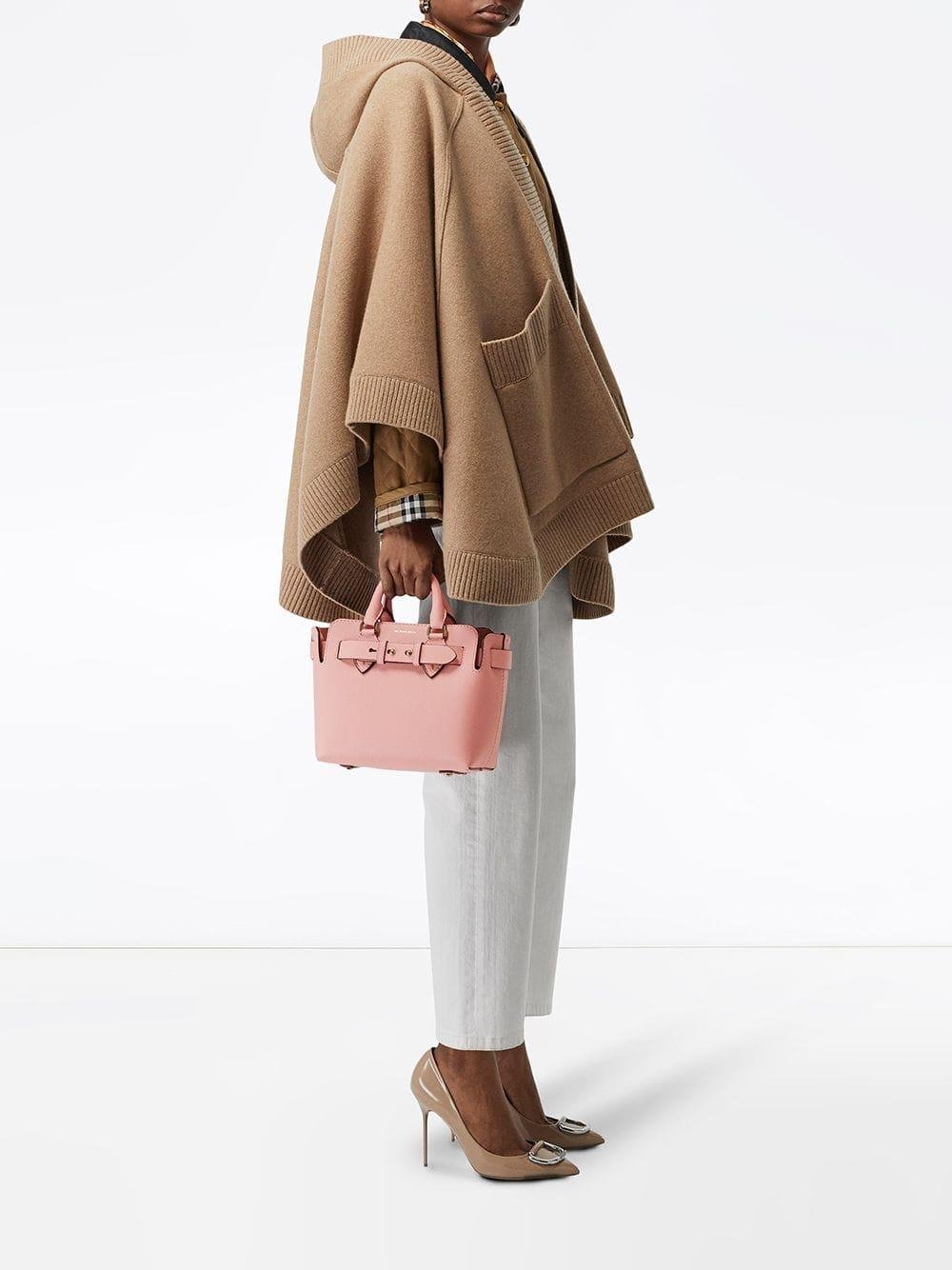 Burberry The Mini Leather Belt Bag in Pink | Lyst