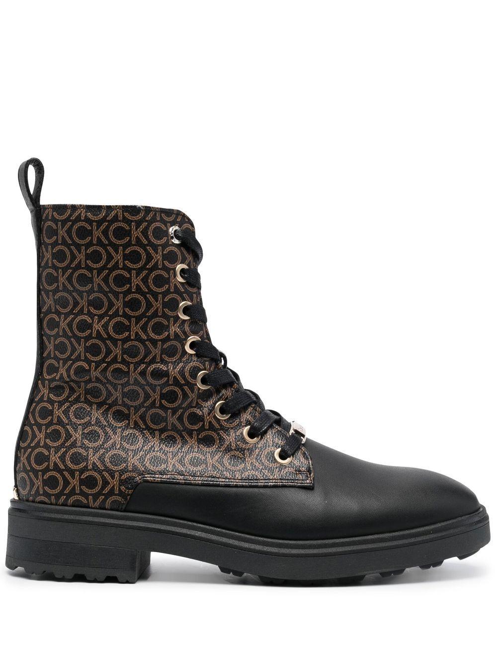 Calvin Klein Lace-up Monogram Biker 