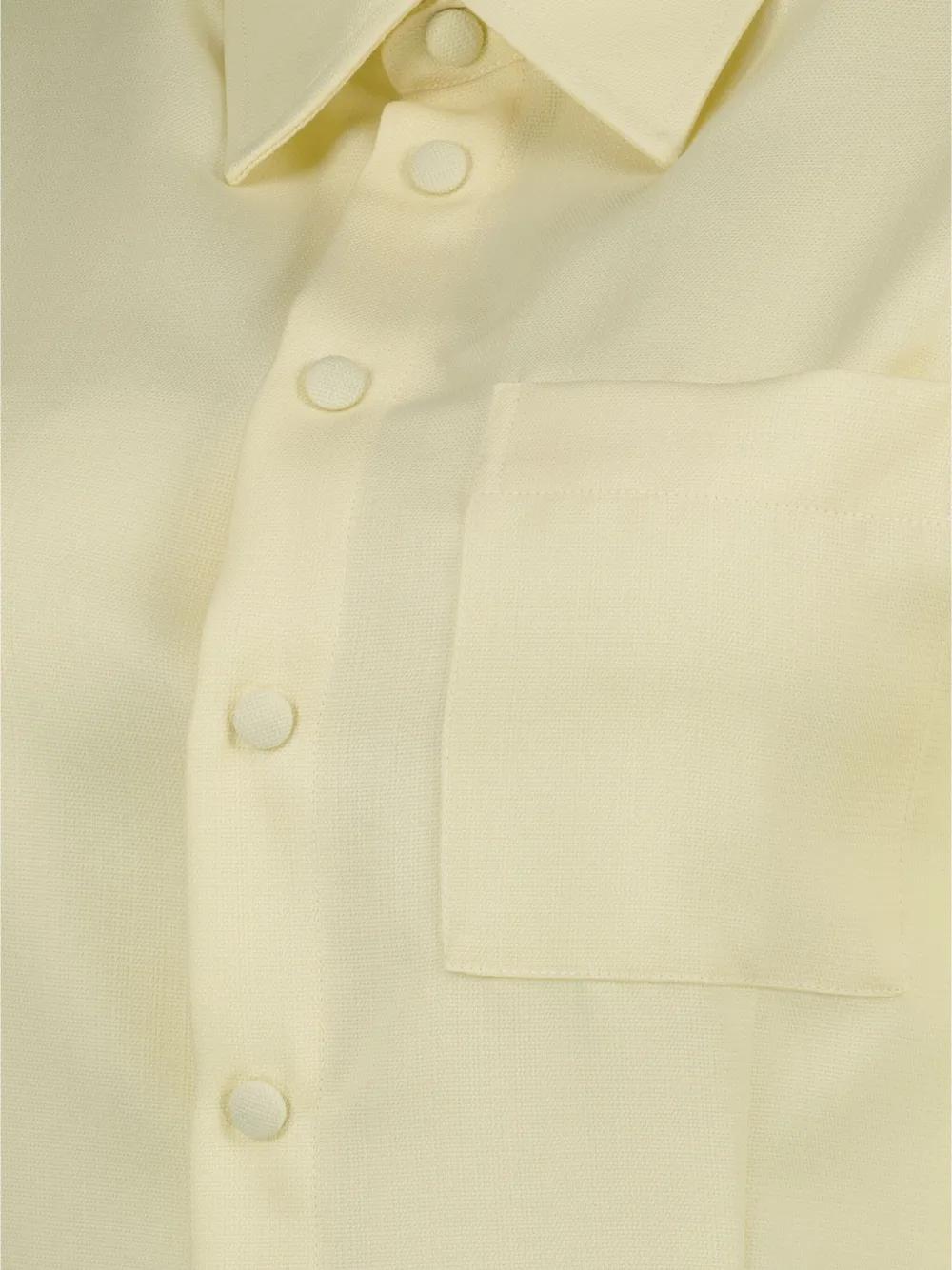 ワンピース AMI PARIS PASTEL YELLOW WOOL SHIRT DRESS Ami Paris Ami Pastel Wool Shirt Dress in Yellow | Lyst