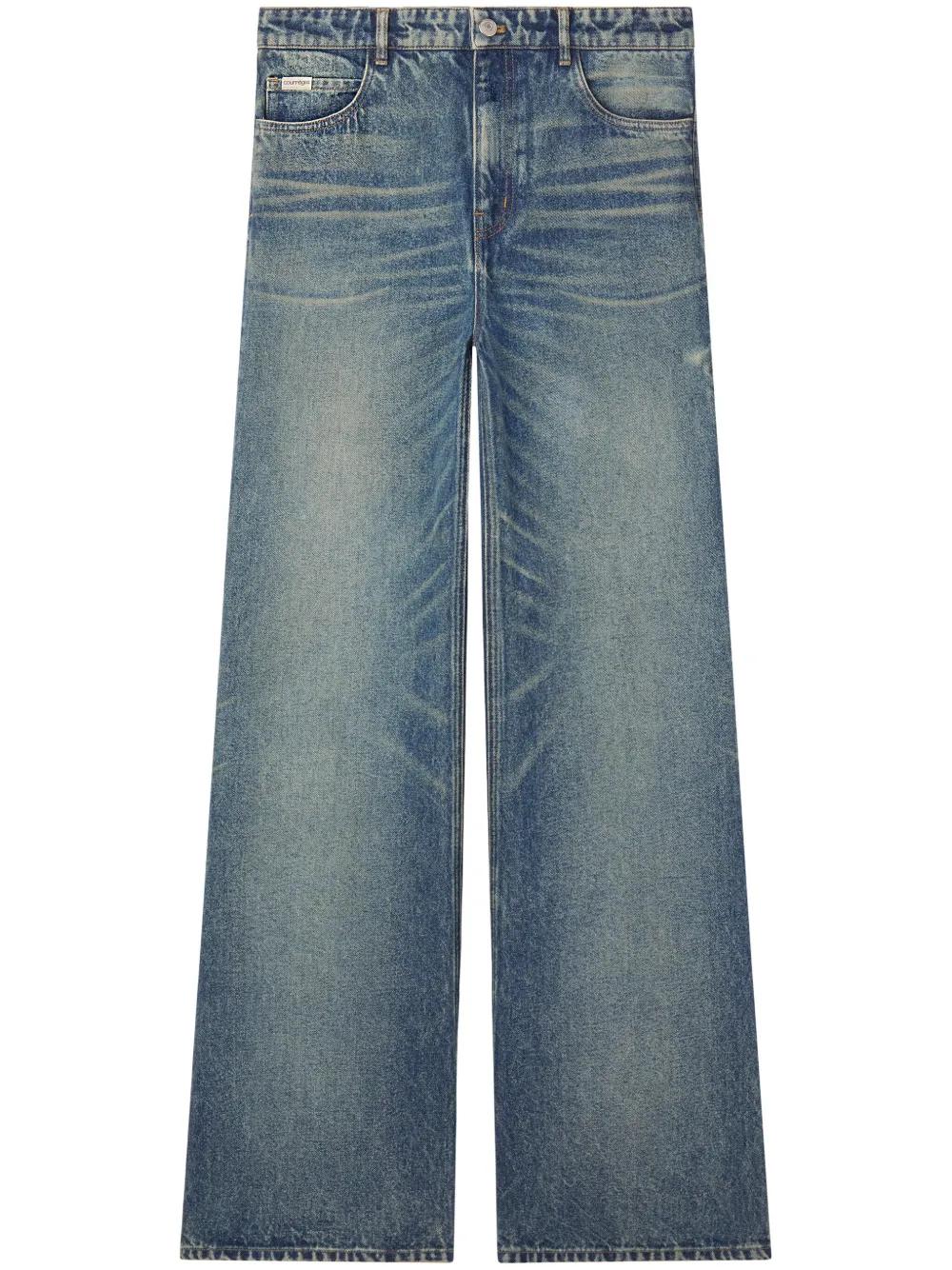 courreges-blue-Mid-Rise-Wide- courreges-blue-Mid-Rise-Wide-