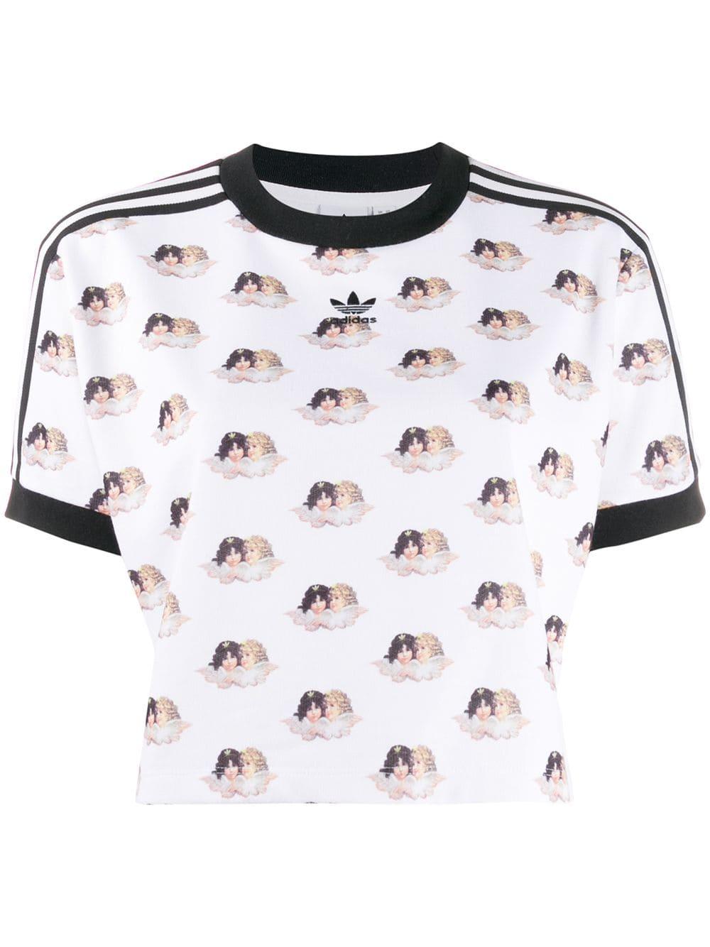 Fiorucci X Adidas All Over Angels T-shirt in White | Lyst