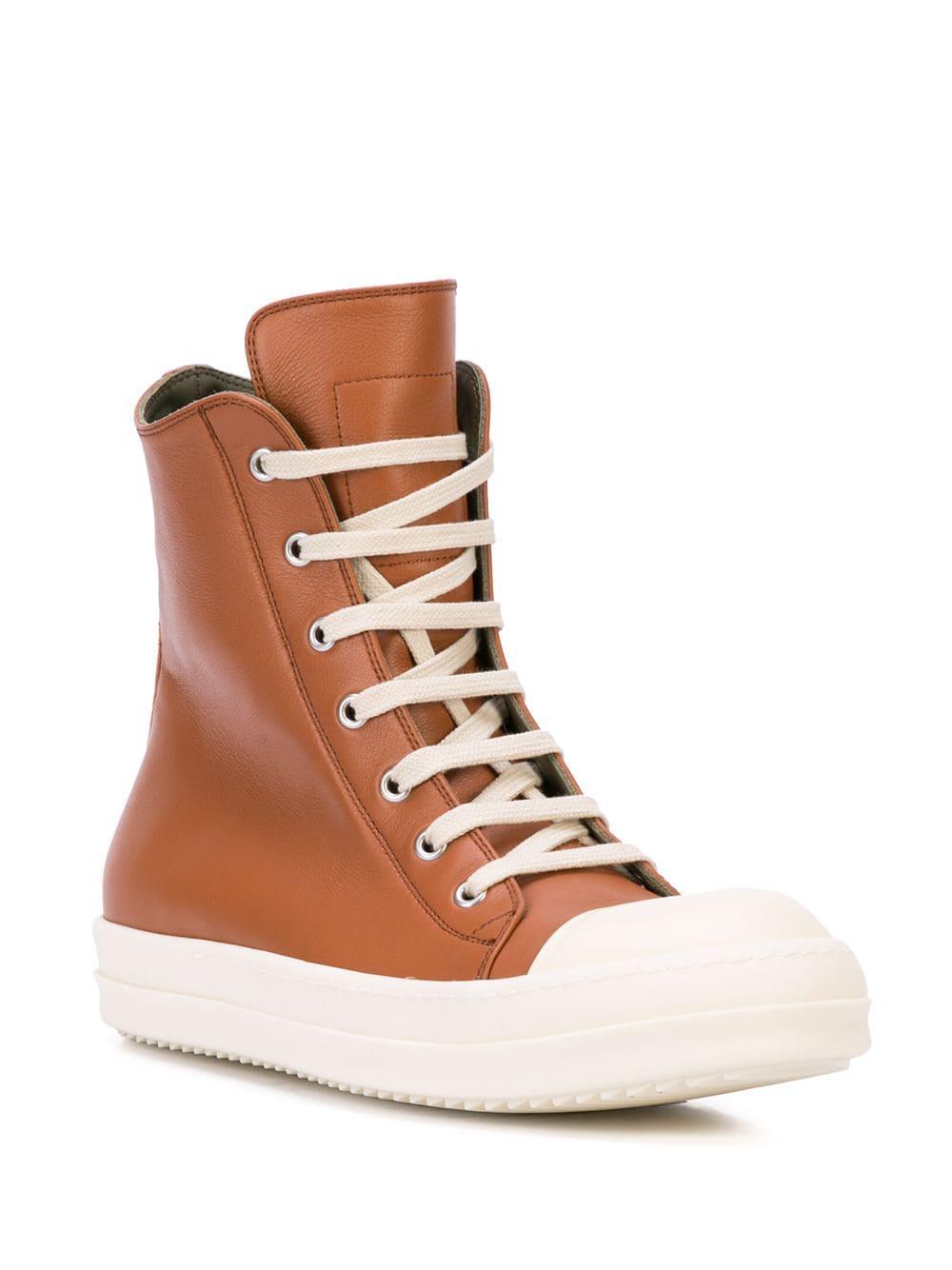 Rick Owens Larry Sneakers in Brown for 