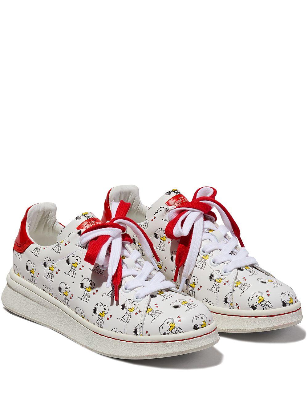Marc Jacobs X Peanuts The Tennis Shoe Sneakers in White (Red) - Lyst
