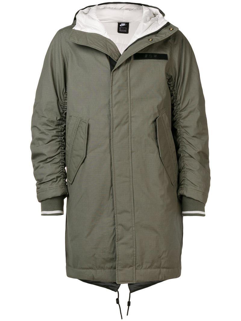 Nike Nsw Parka Coat in Green for Men | Lyst