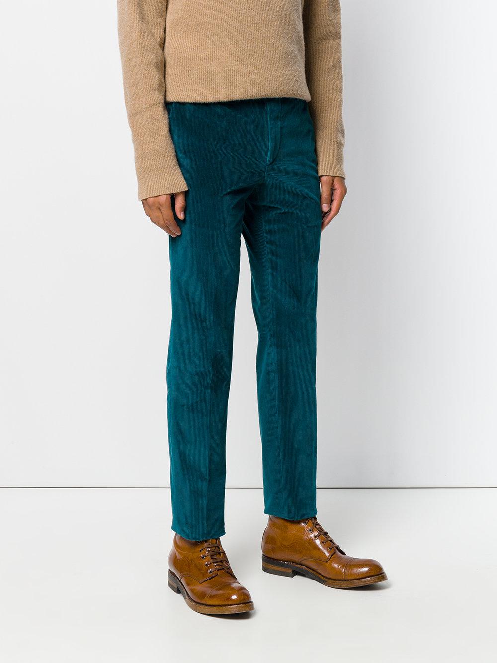 Lyst - Pt01 Slim Fit Trousers in Blue for Men