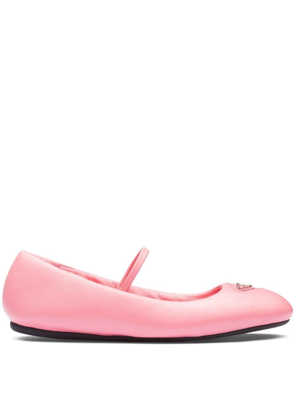 Prada Paddeddesign Ballerina Flats in Pink Lyst